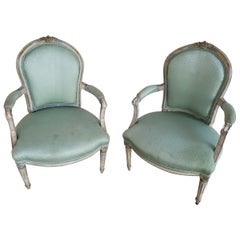 19th Century Louis XVI Armchairs, for Restoration