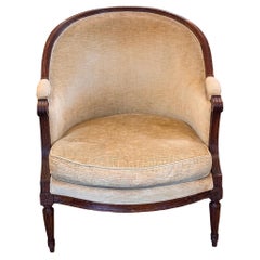 Bergere in legno di faggio Luigi XVI del XIX secolo