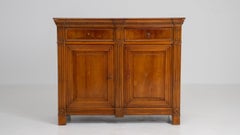 19th Century Louis XVI Buffet in Honey Walnut Oak, French Antique
