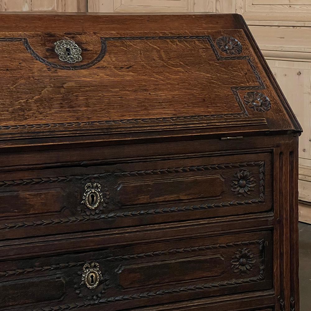 19th Century Louis XVI Country French Secretary Desk For Sale 5