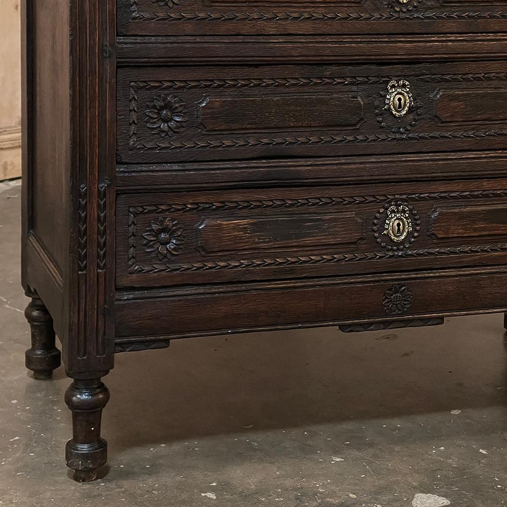 19th Century Louis XVI Country French Secretary Desk For Sale 6