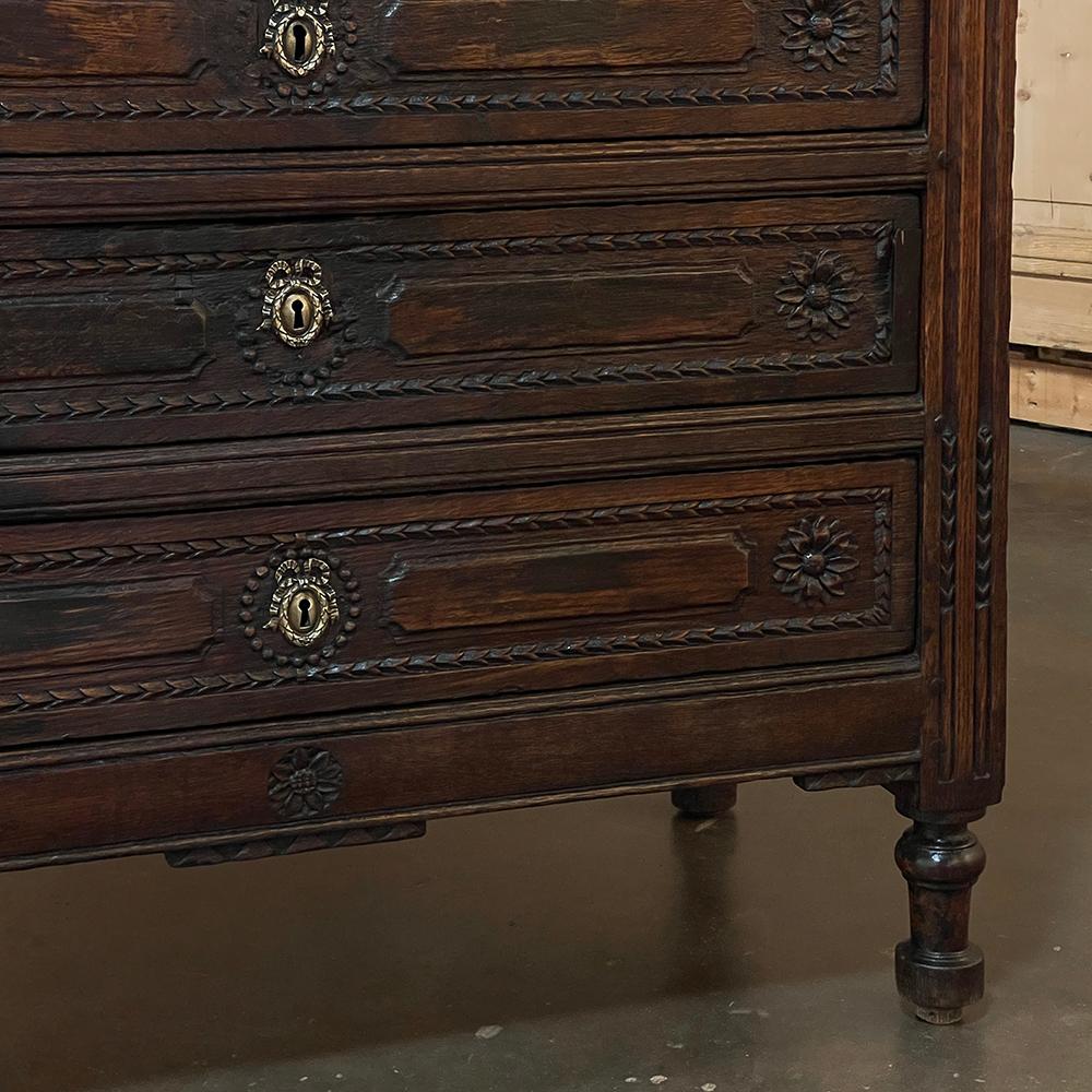 19th Century Louis XVI Country French Secretary Desk For Sale 7