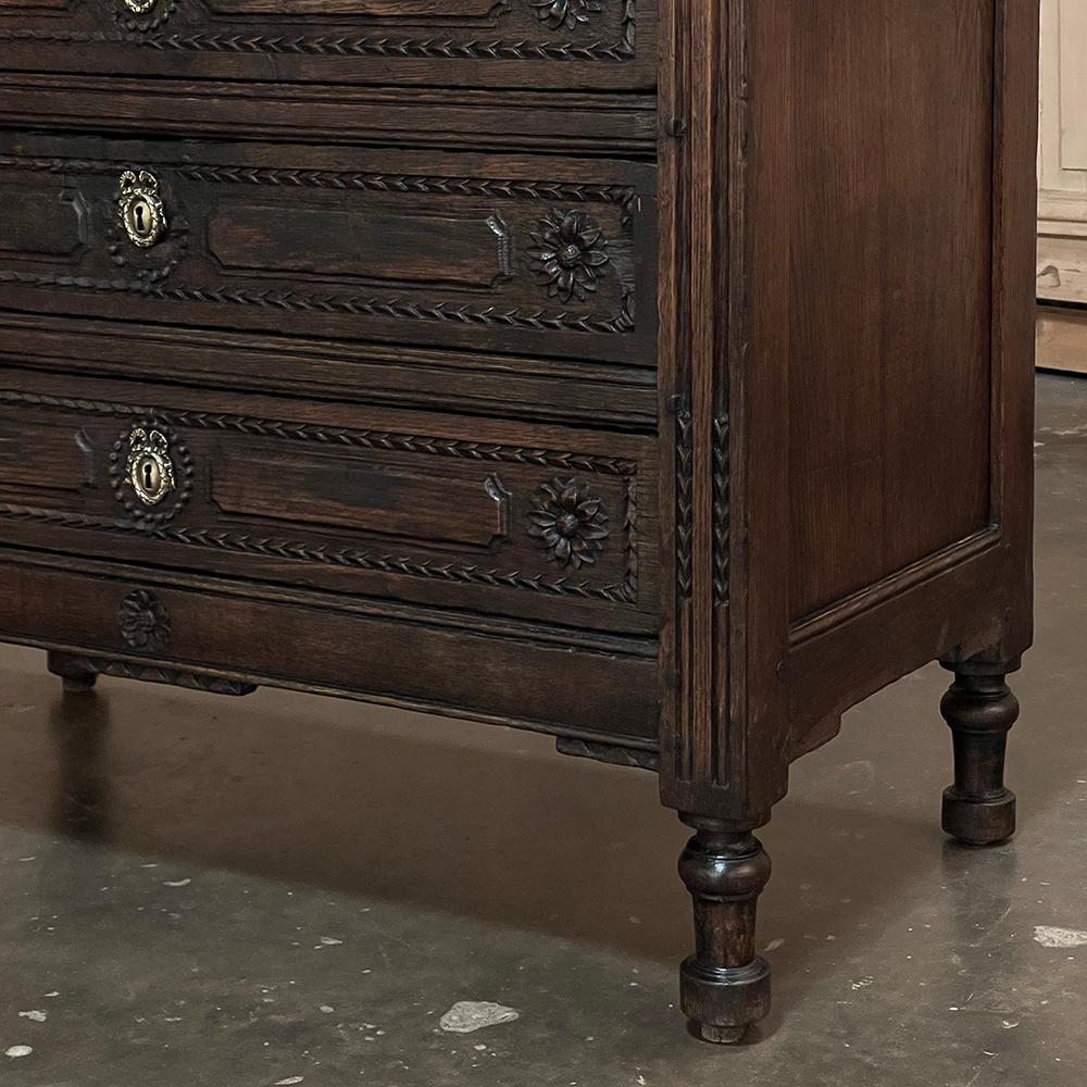 19th Century Louis XVI Country French Secretary Desk For Sale 10