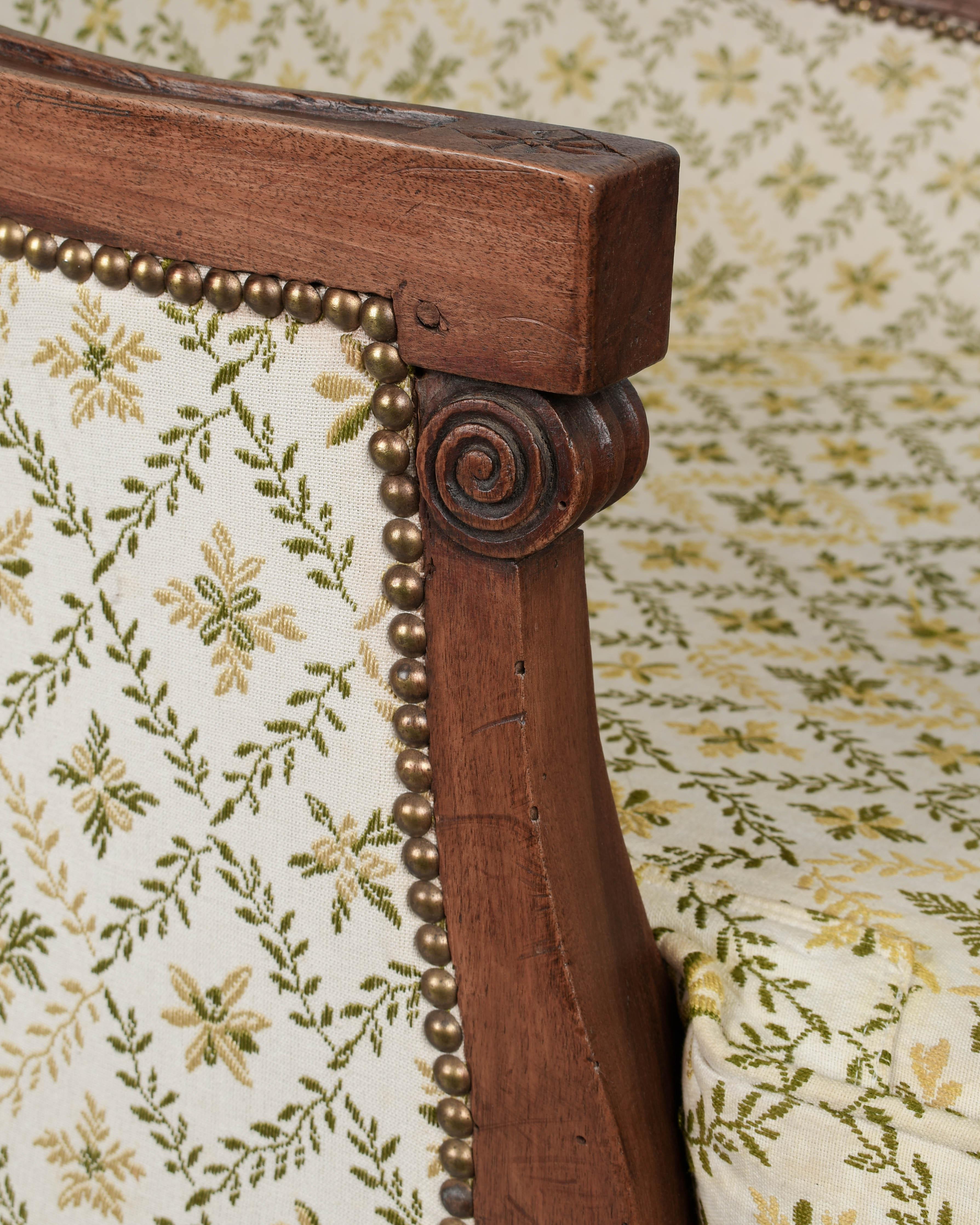 19th Century Louis XVI Duchesse en Bateau Chaise For Sale 7
