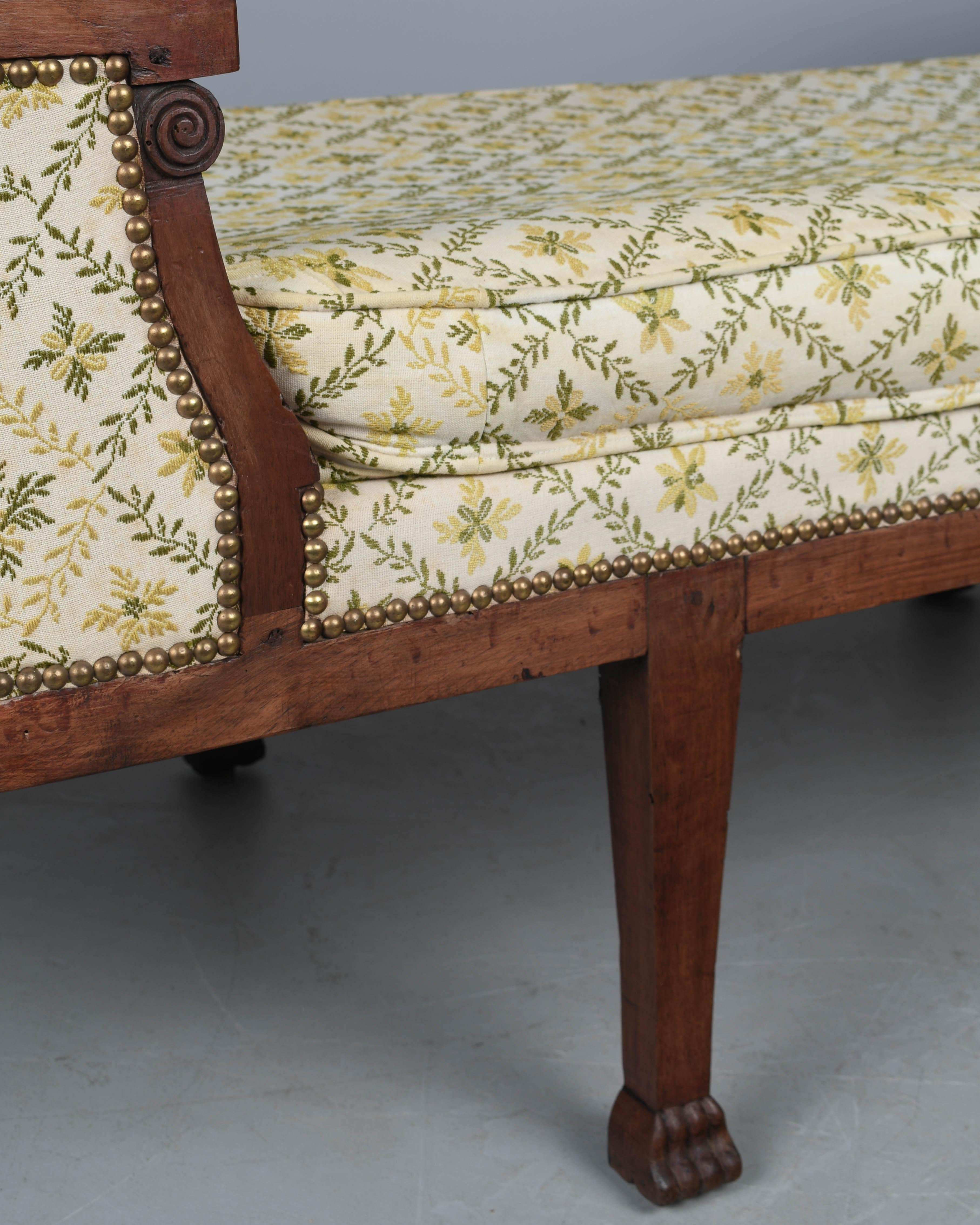 19th Century Louis XVI Duchesse en Bateau Chaise For Sale 11