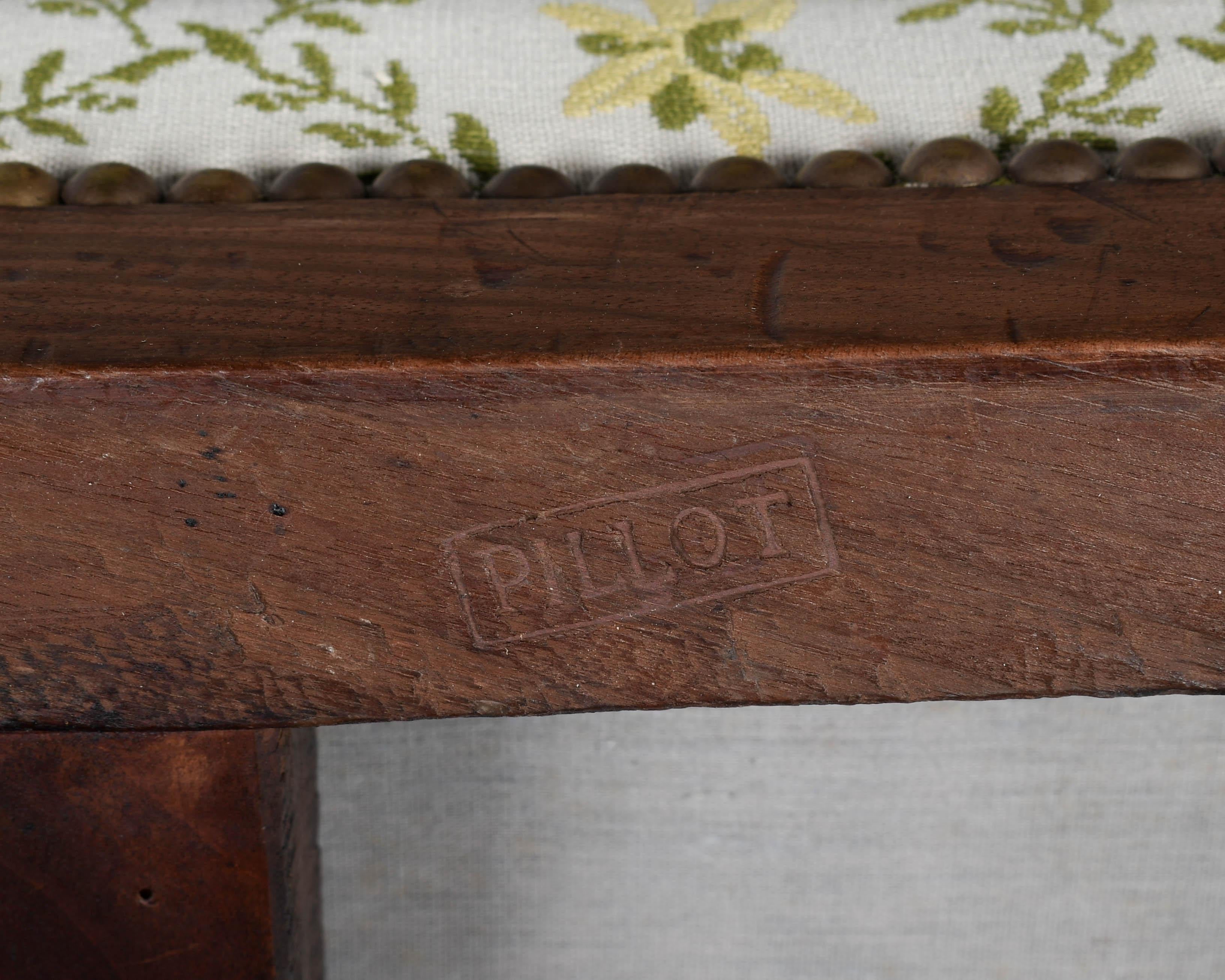 19th Century Louis XVI Duchesse en Bateau Chaise For Sale 13