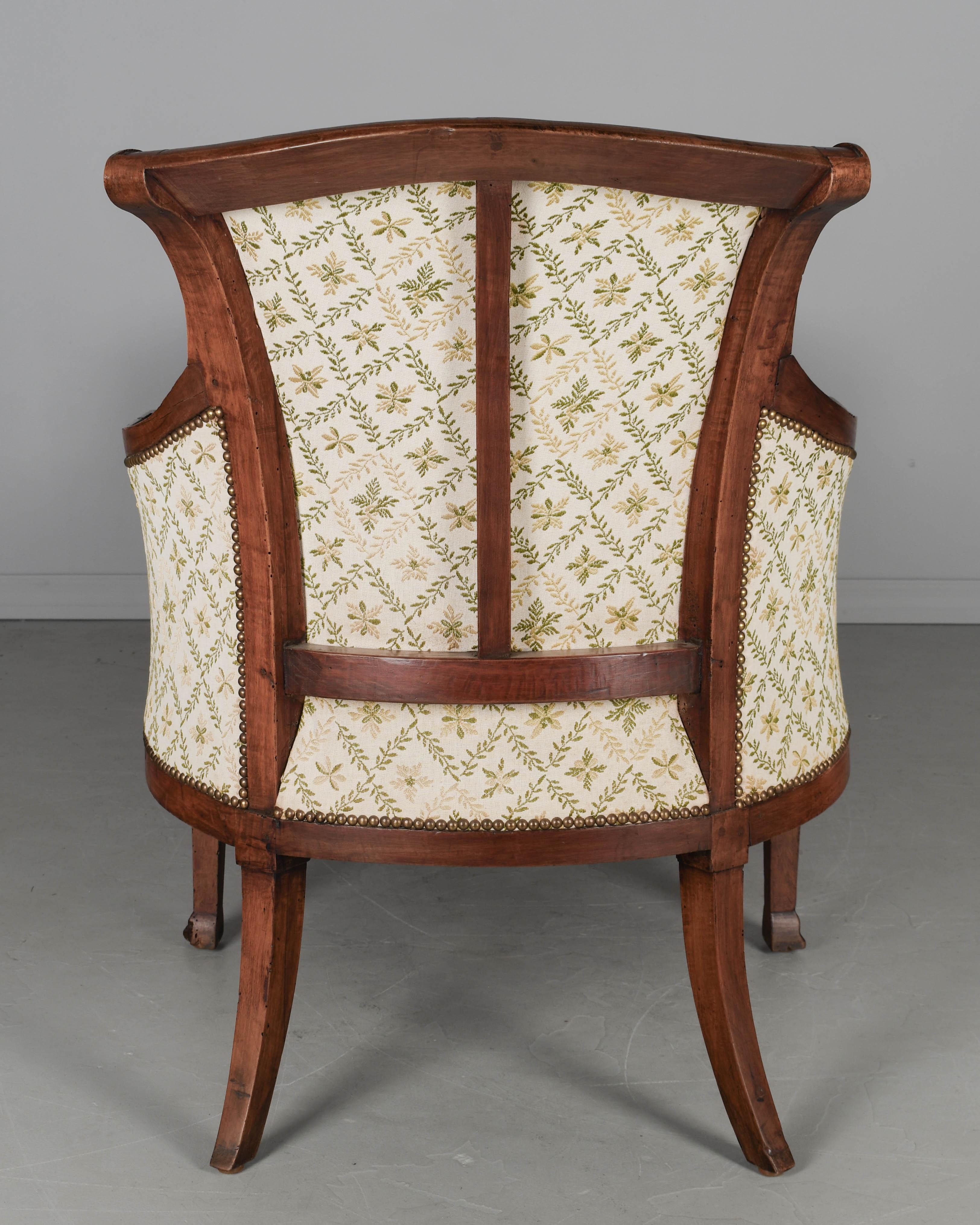 19th Century Louis XVI Duchesse en Bateau Chaise For Sale 3