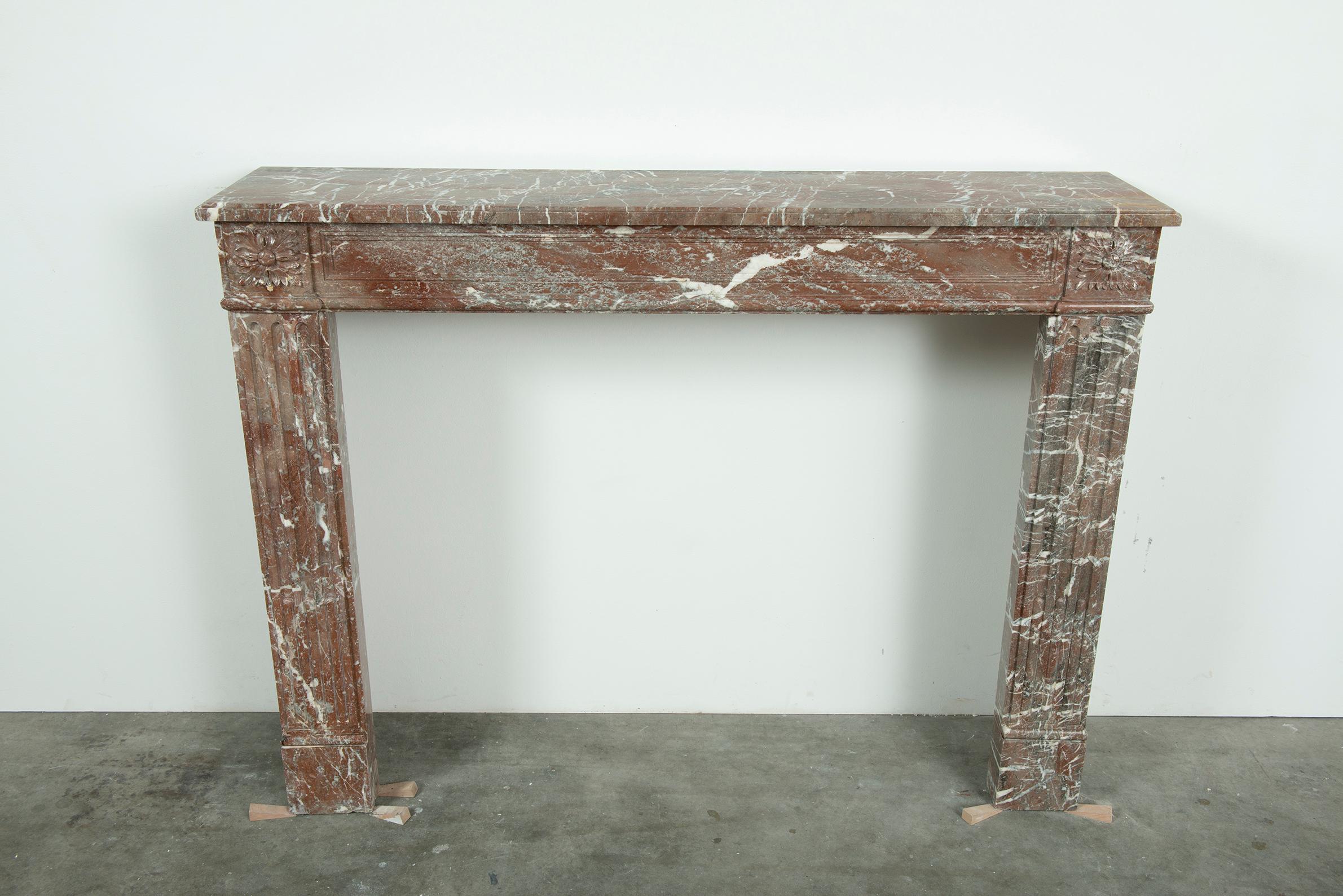 French 19th Century Louis XVI Fireplace Mantel For Sale
