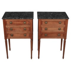 Vintage 19th Century Louis XVI French Side Tables or Nightstands Pair