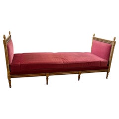 19th Century Louis XVI gilded Daybed