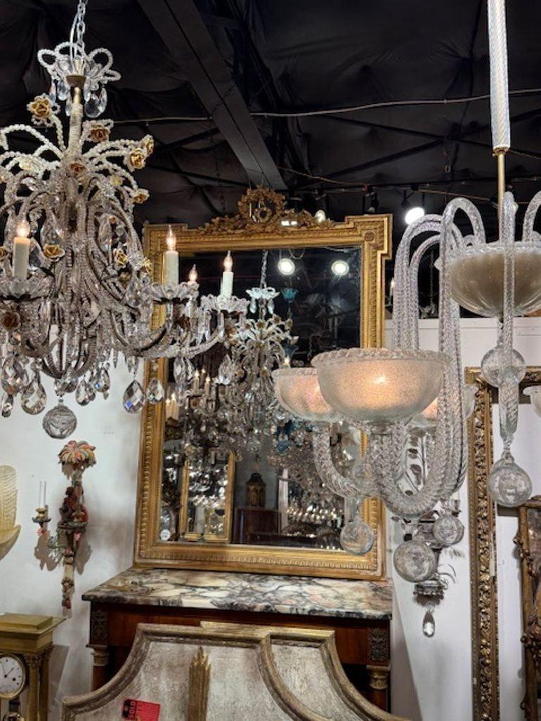 Miroir en bois doré Louis XVI du XIXe siècle en vente 3