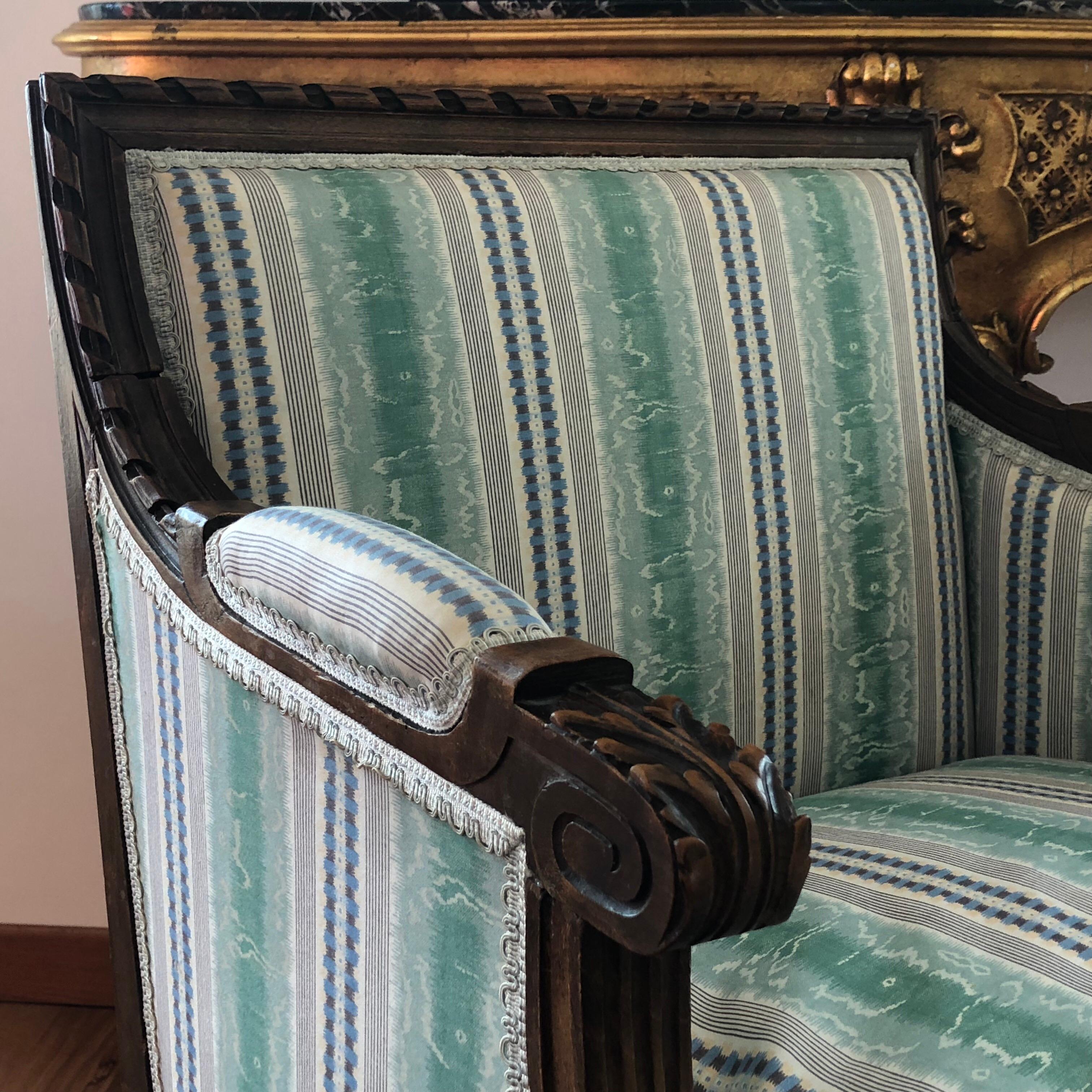 19th Century Louis XVI Hand Carved Marquise from France 2