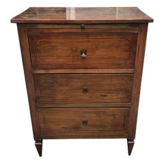 19th Century Louis XVI Italian Small Chest of Drawers or Bedside Table