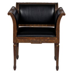 19th Century Louis XVI Leather Chair
