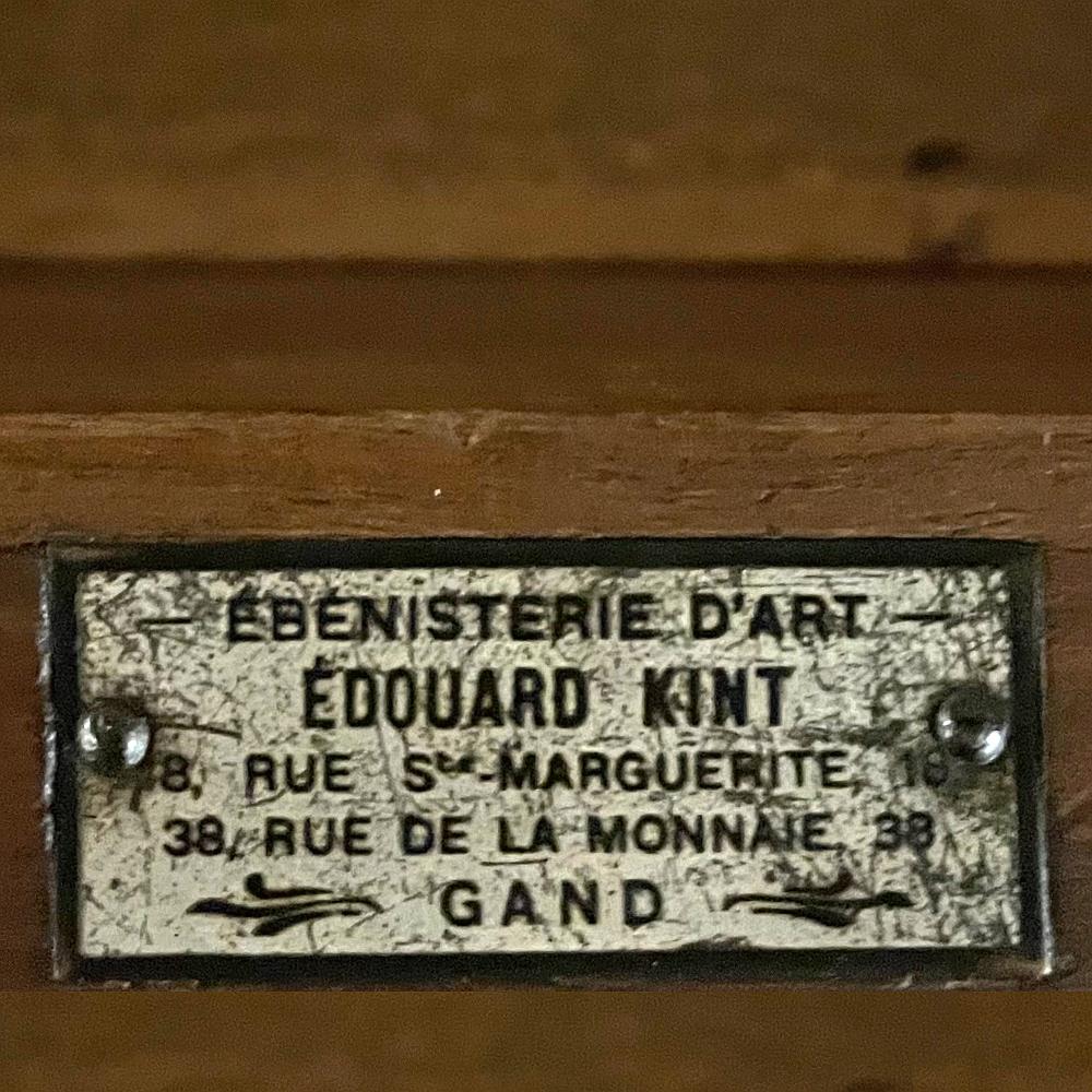 19. Jahrhundert Louis XVI Marmorplatte Nussbaumholz Buffet von Kint of Gand im Angebot 9