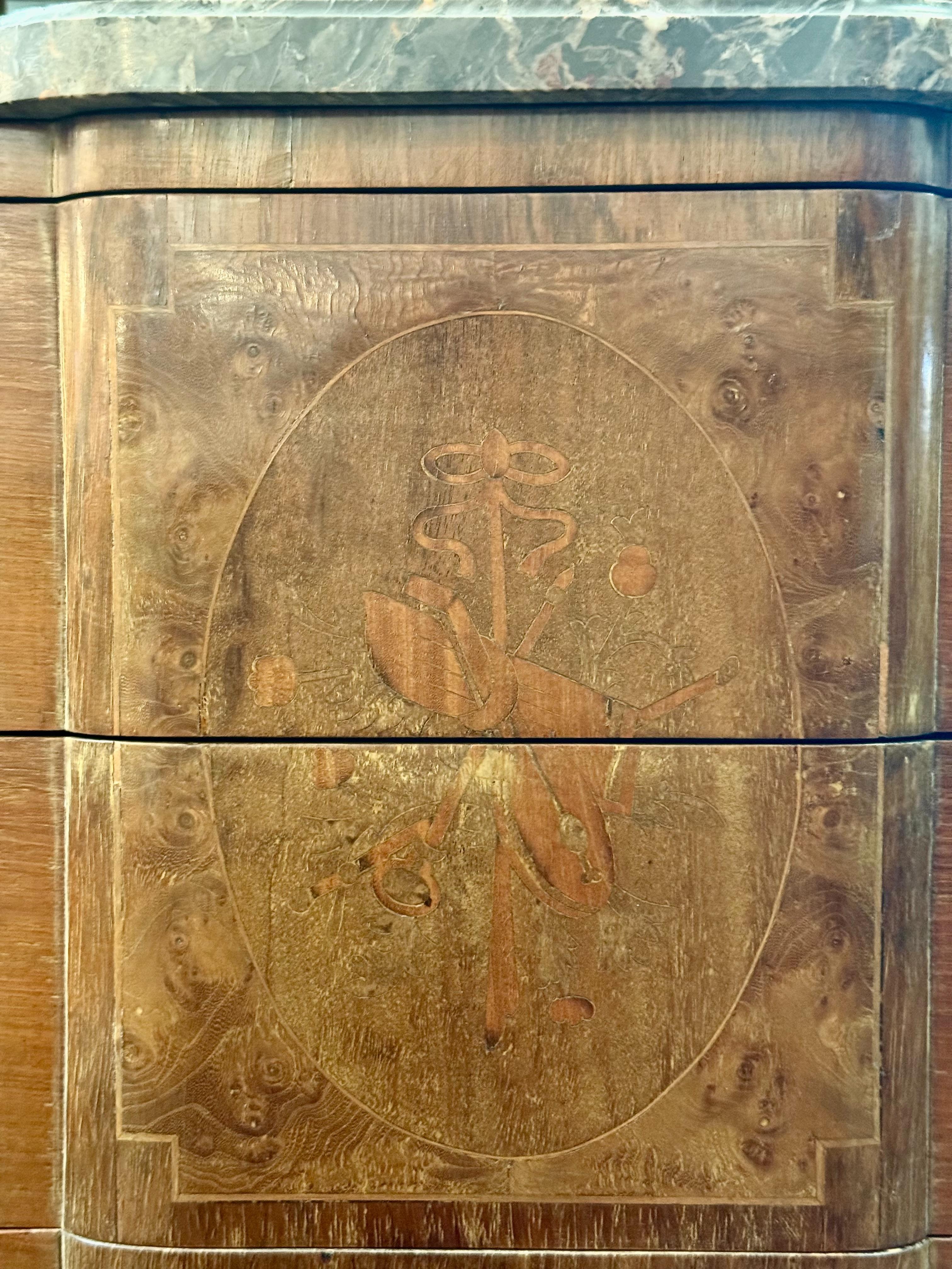 19th Century Louis XVI Marquetry Commode For Sale 2