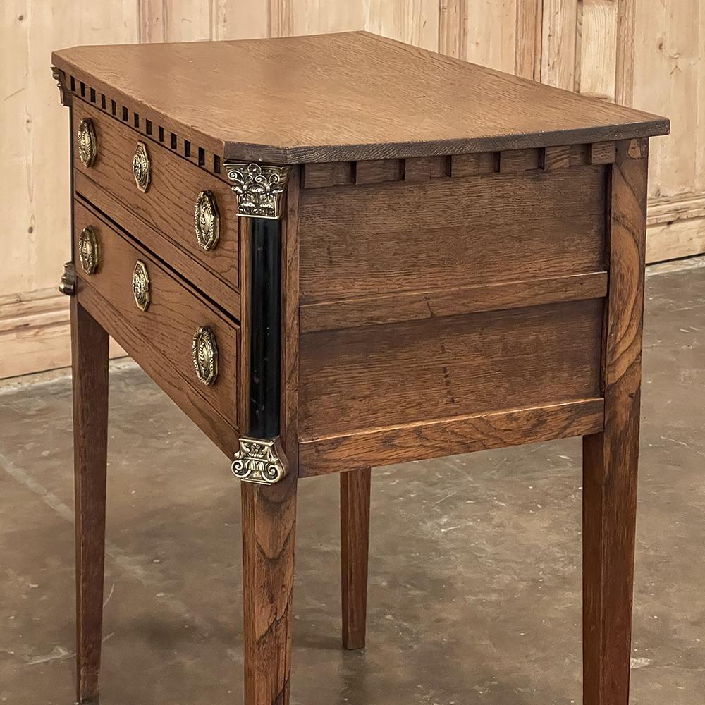 19th Century Louis XVI Neoclassical Petite Commode For Sale 6