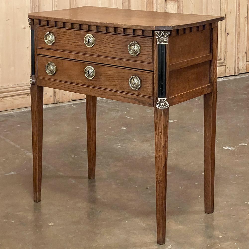 Neoclassical Revival 19th Century Louis XVI Neoclassical Petite Commode For Sale