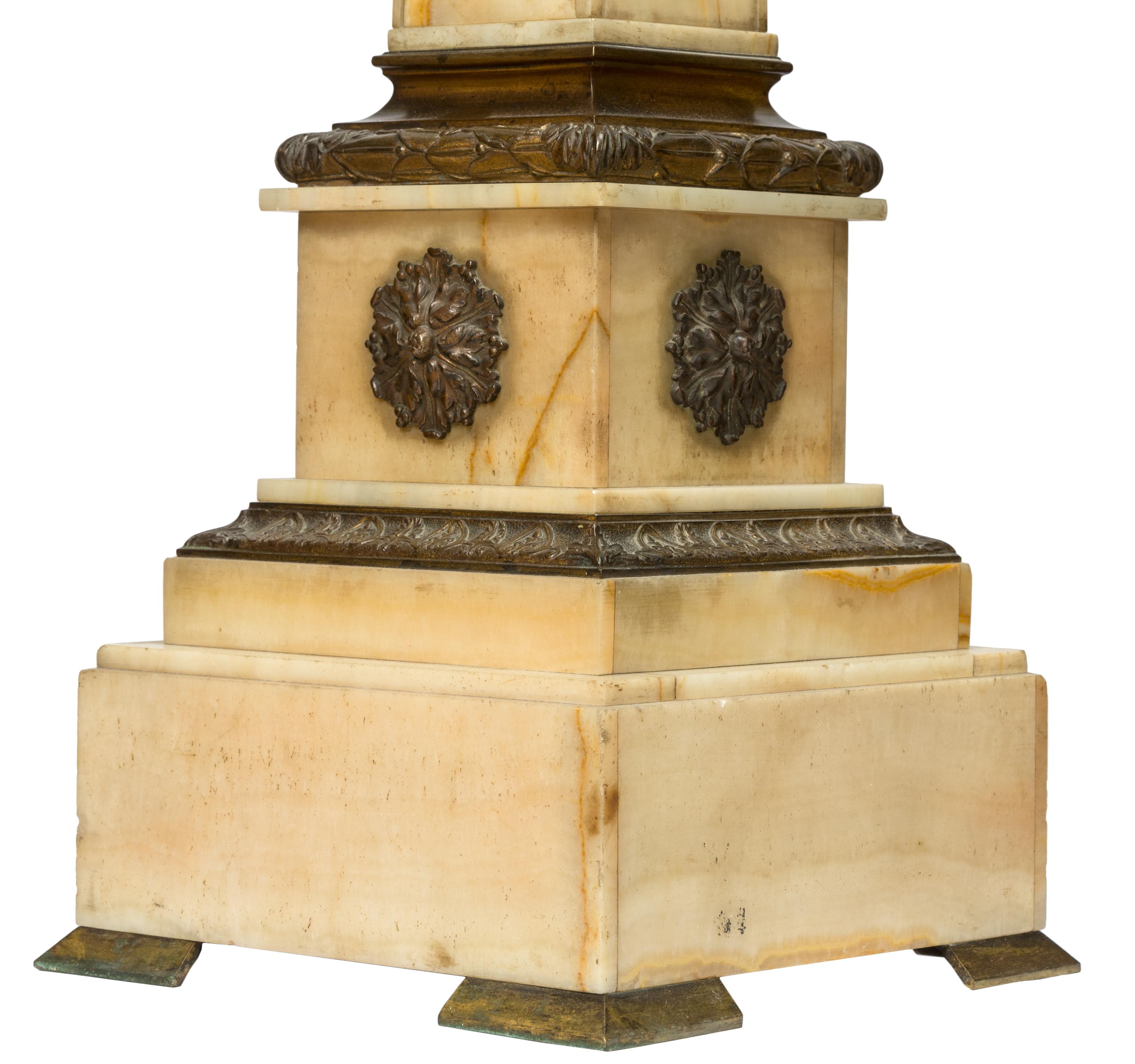 19th Century Louis XVI Onyx Display Pedestal with Ormolu Details 2