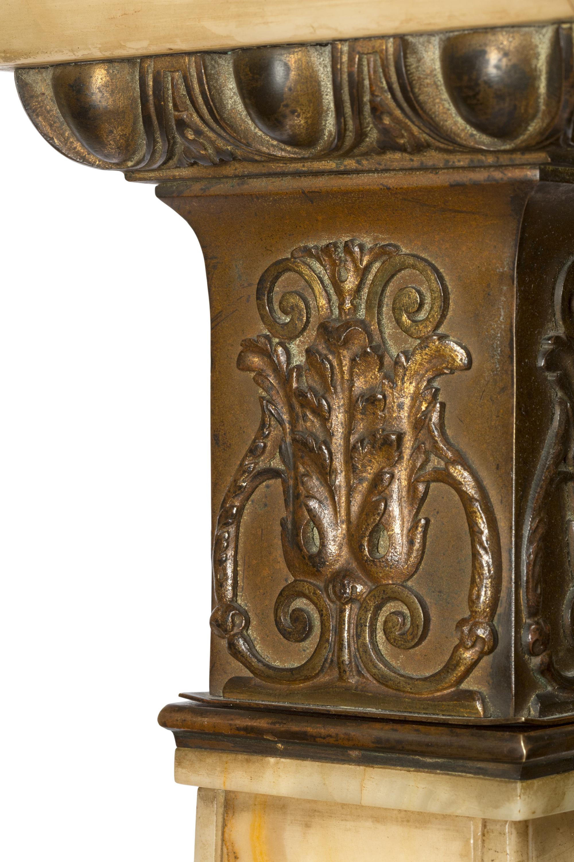 19th Century Louis XVI Onyx Display Pedestal with Ormolu Details 4