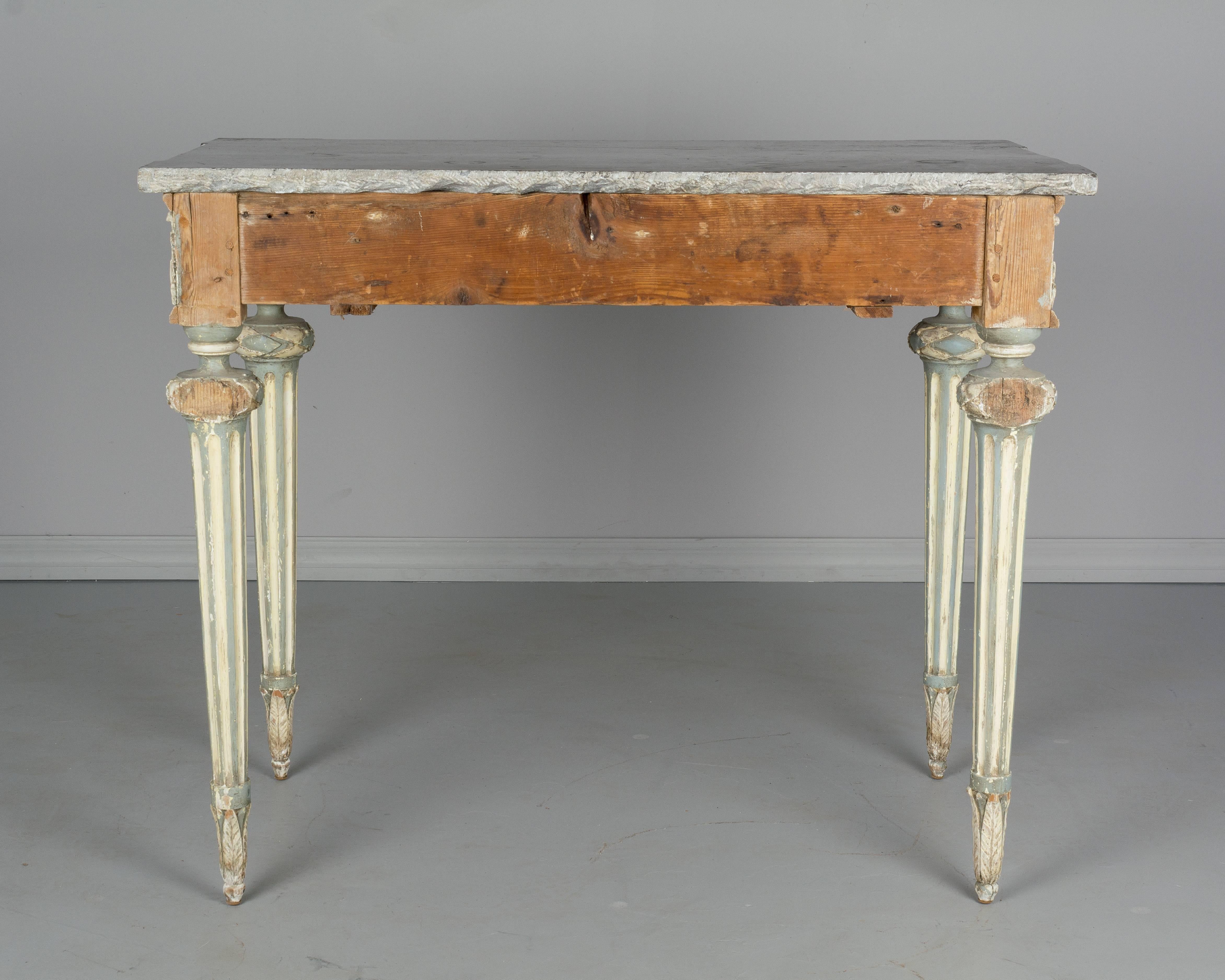 19th Century Louis XVI Painted Console 5