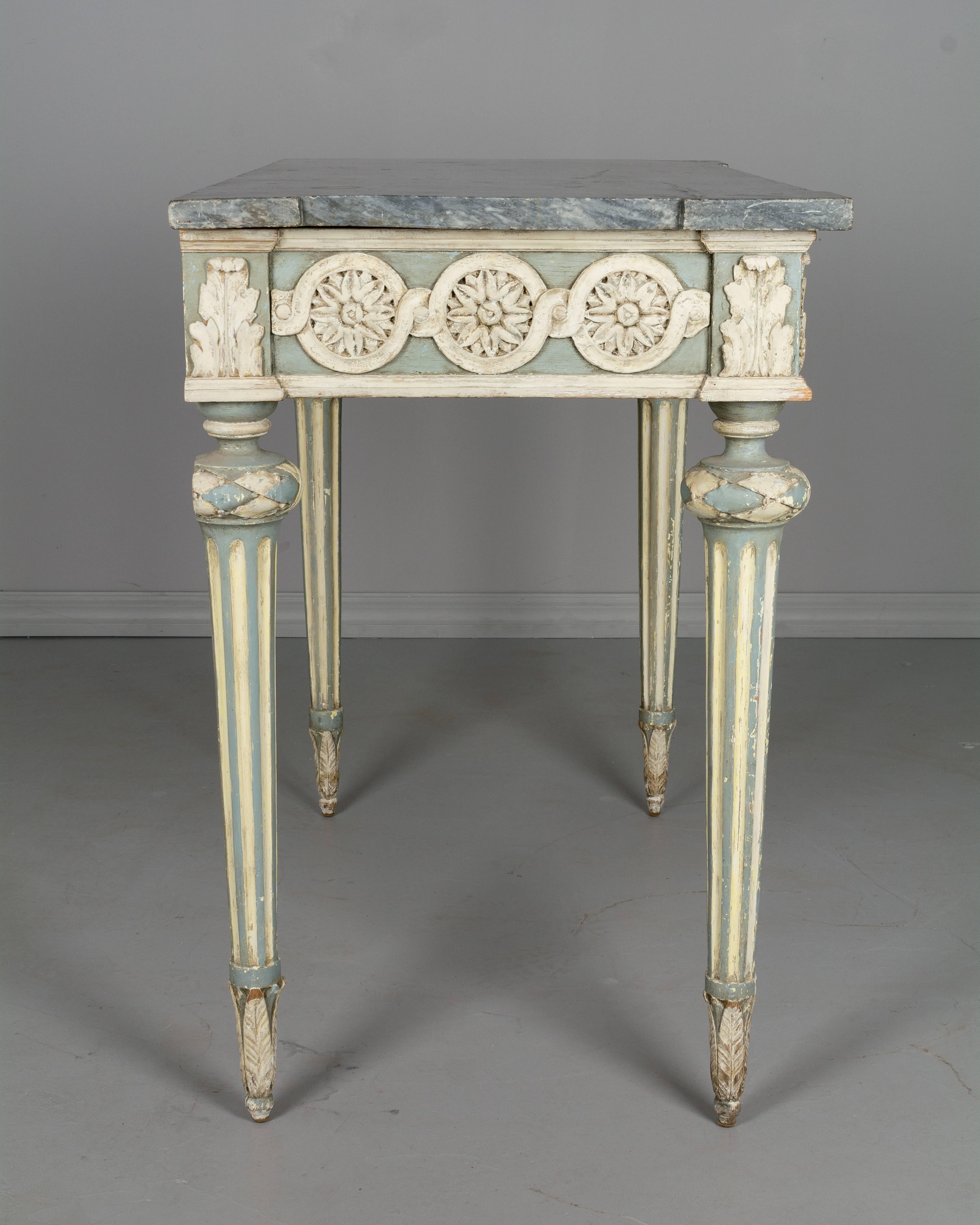Wood 19th Century Louis XVI Painted Console