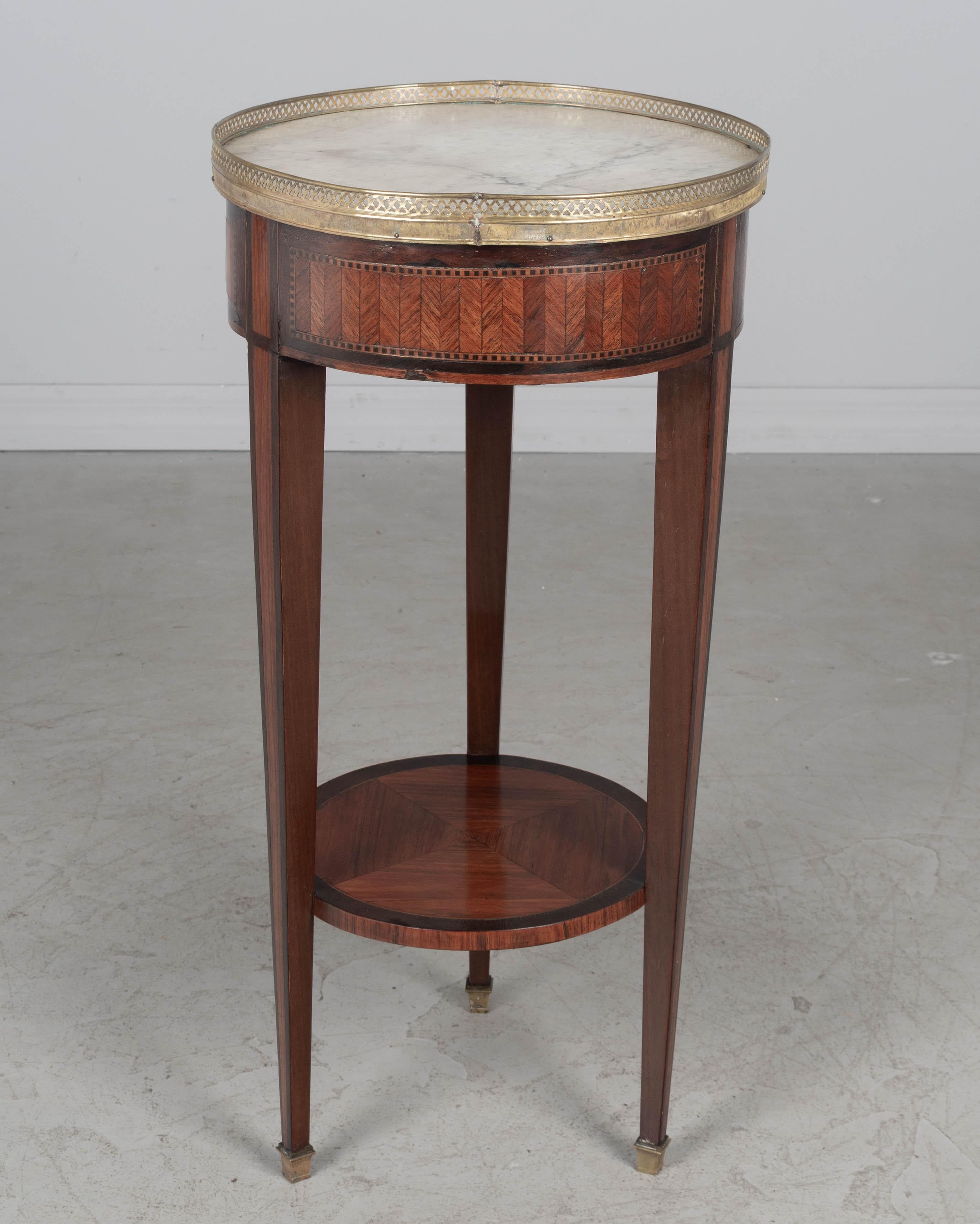 Hand-Crafted 19th Century Louis XVI Style Accent Table For Sale