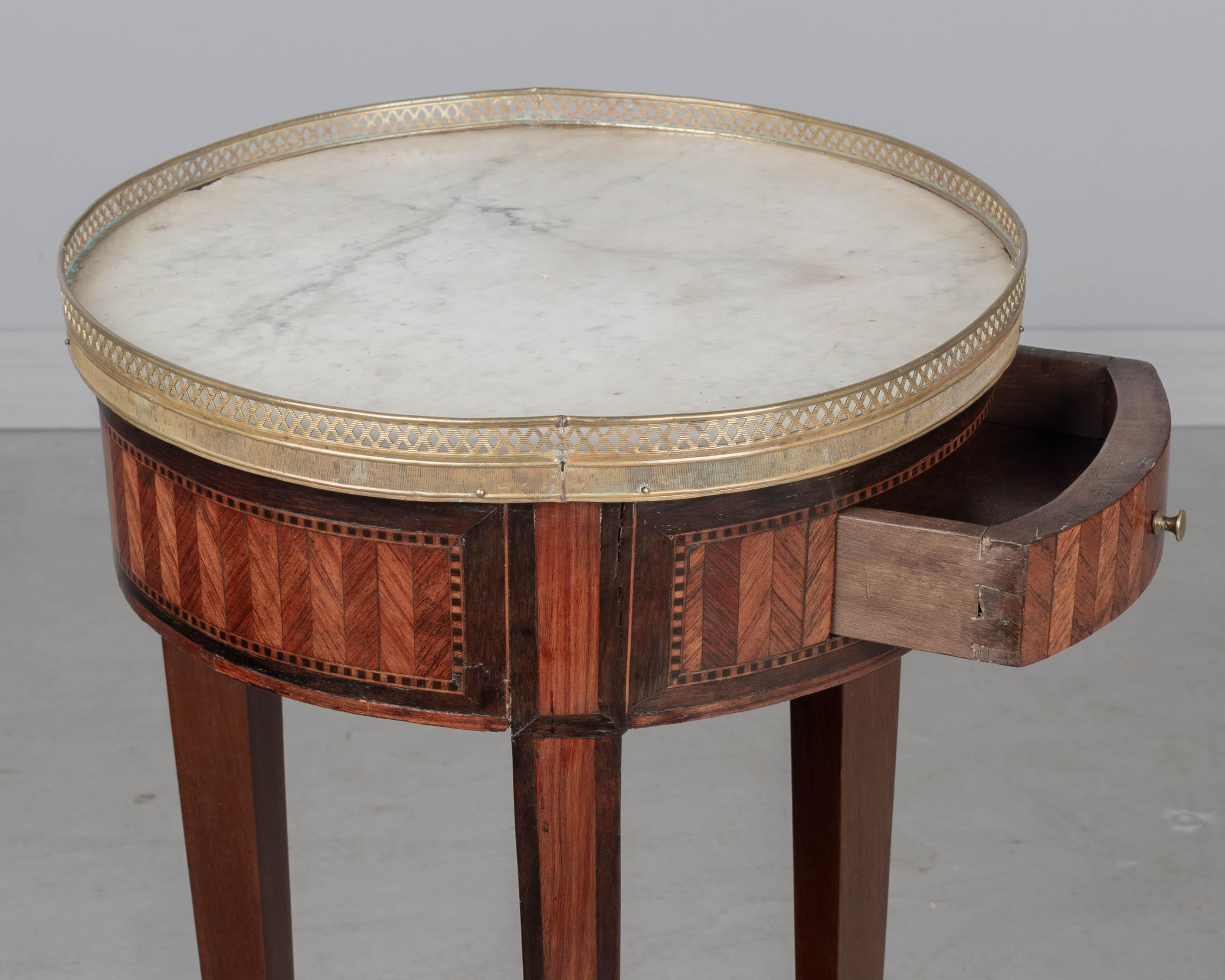 Bronze 19th Century Louis XVI Style Accent Table For Sale