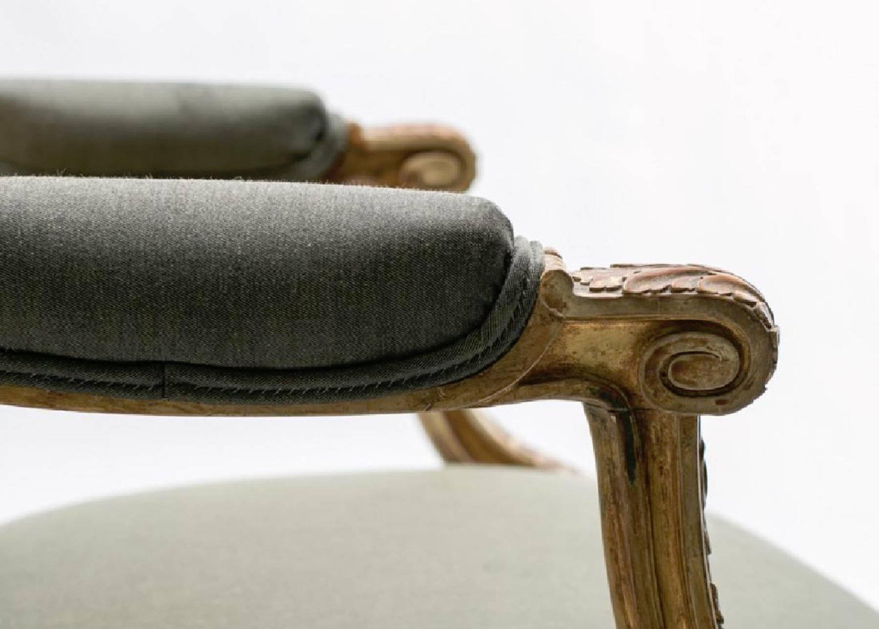 19th Century Louis XVI Style Aubusson Chairs, a Pair 1