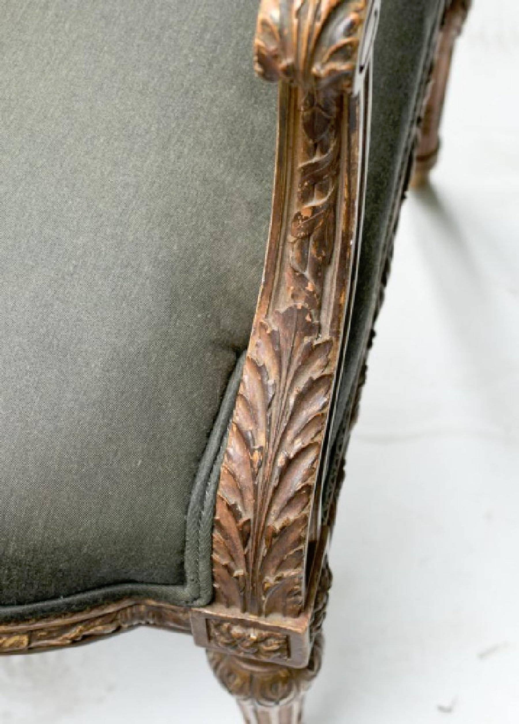 19th Century Louis XVI Style Aubusson Chairs, a Pair 2
