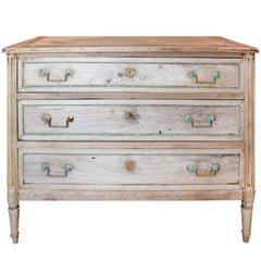 19th Century Louis XVI Style Bleached Commode