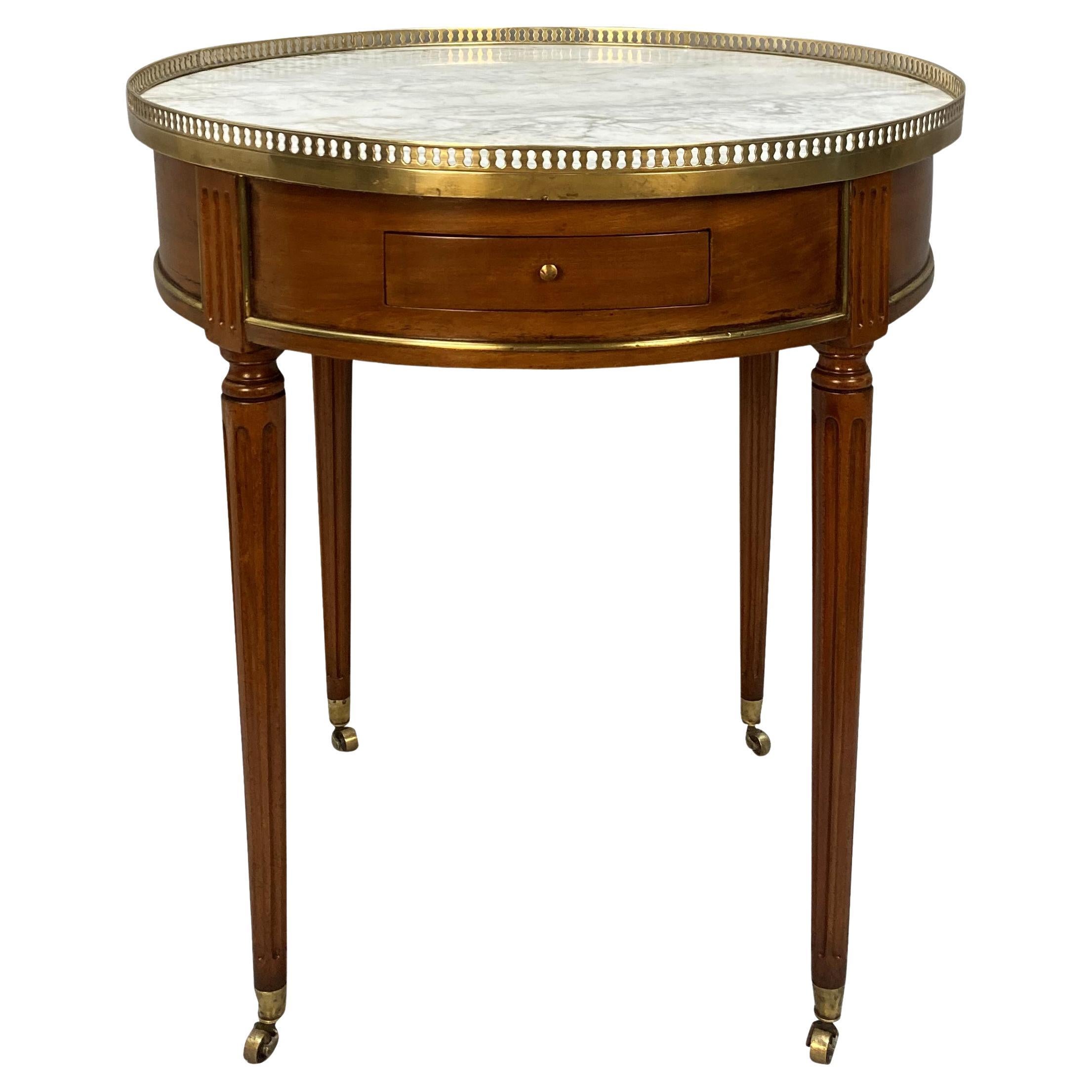Table bouillotte de style Louis XVI du 19ème siècle