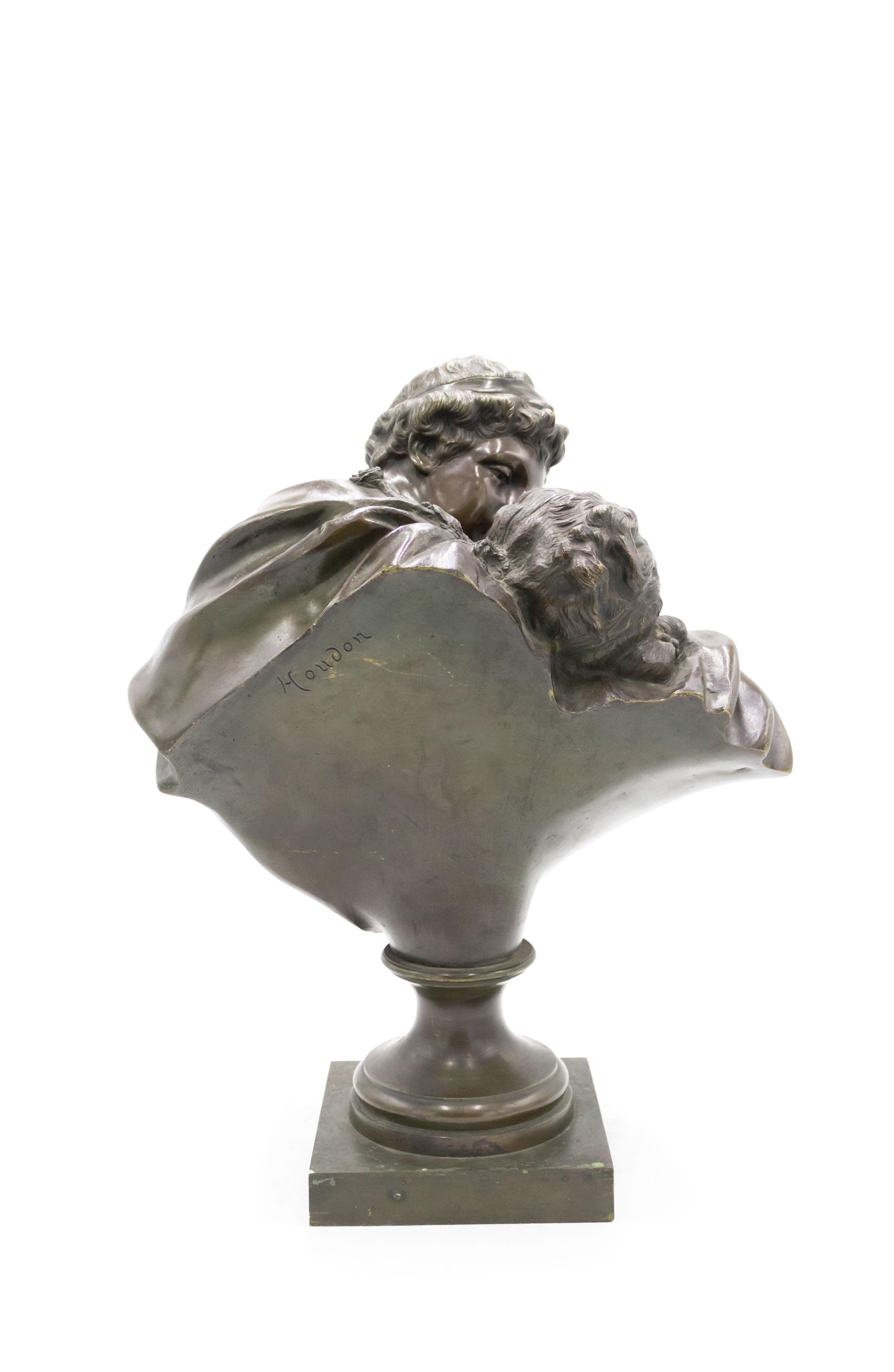 Bronze-Halodon-Büste im Louis-XVI-Stil des 19. Jahrhunderts im Angebot 1