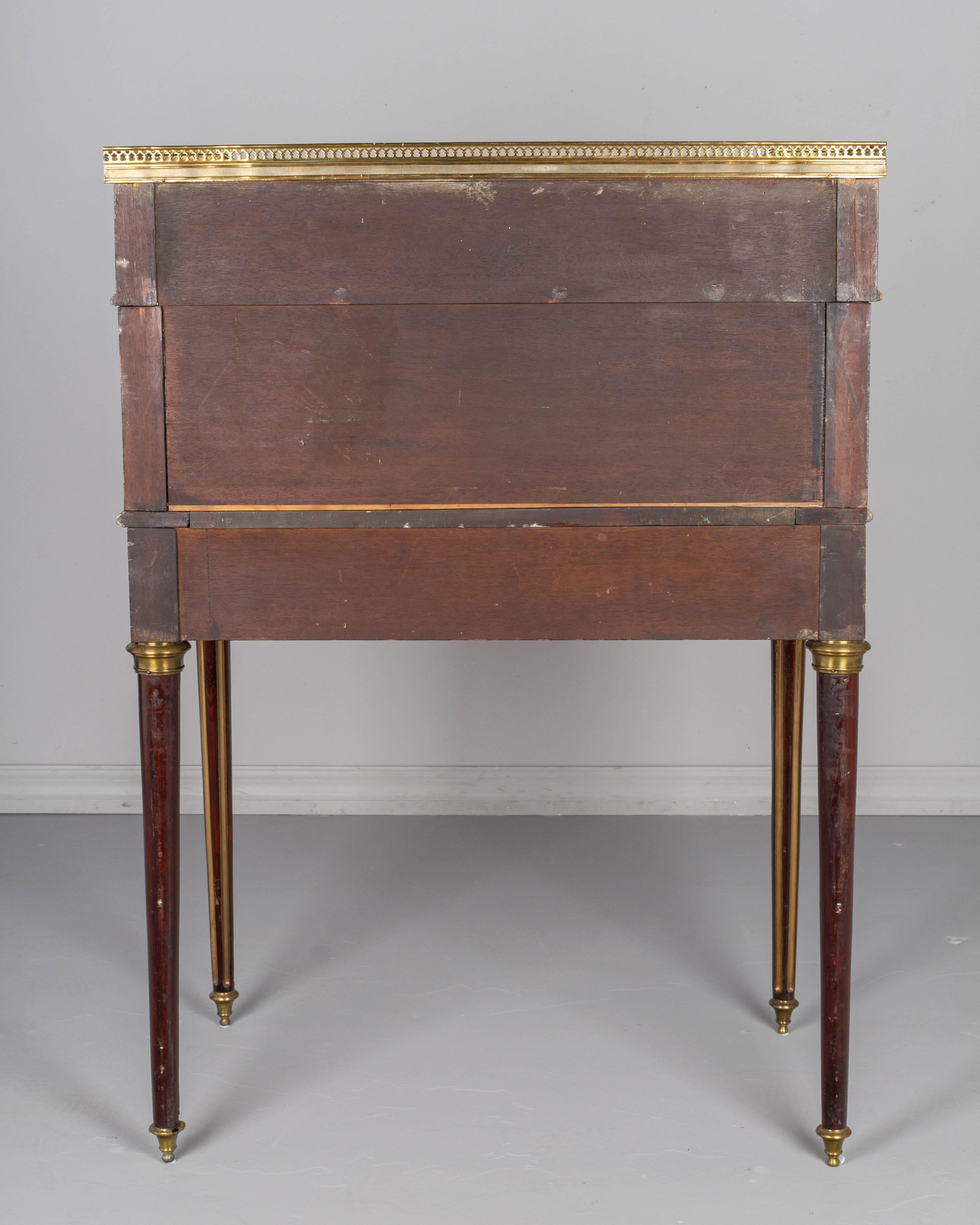 19th Century Louis XVI Style Bureau à Cylindre or Roll Top Desk 6