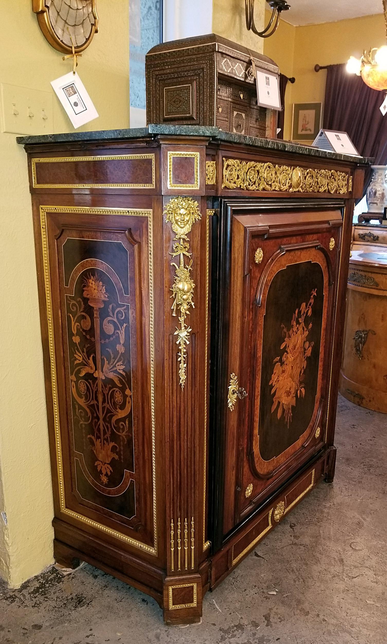 19th Century Louis XVI Style Cabinet in the Manner of Grohe Freres For Sale 9