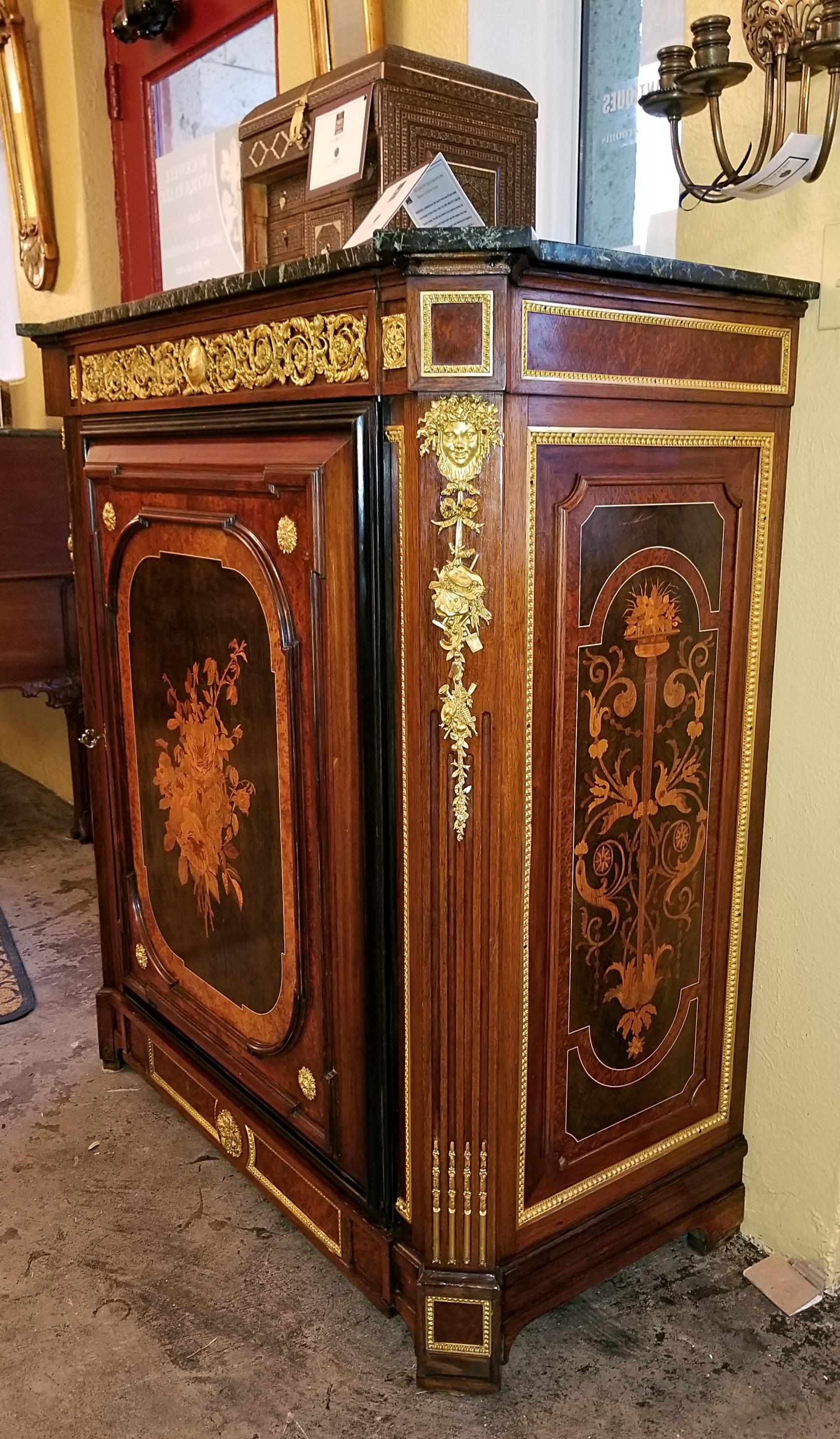 19th Century Louis XVI Style Cabinet in the Manner of Grohe Freres For Sale 10