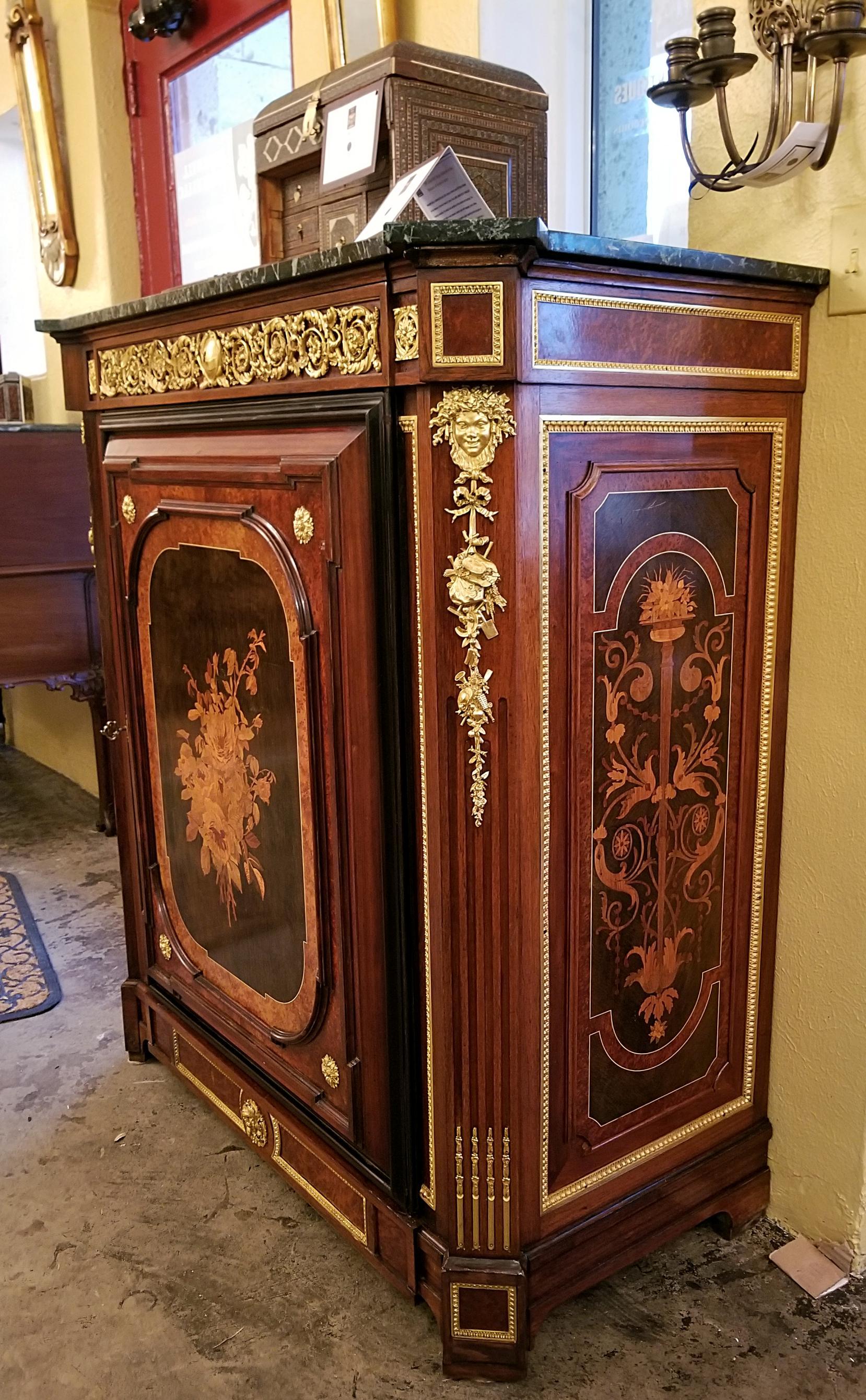 19th Century Louis XVI Style Cabinet in the Manner of Grohe Freres For Sale 11