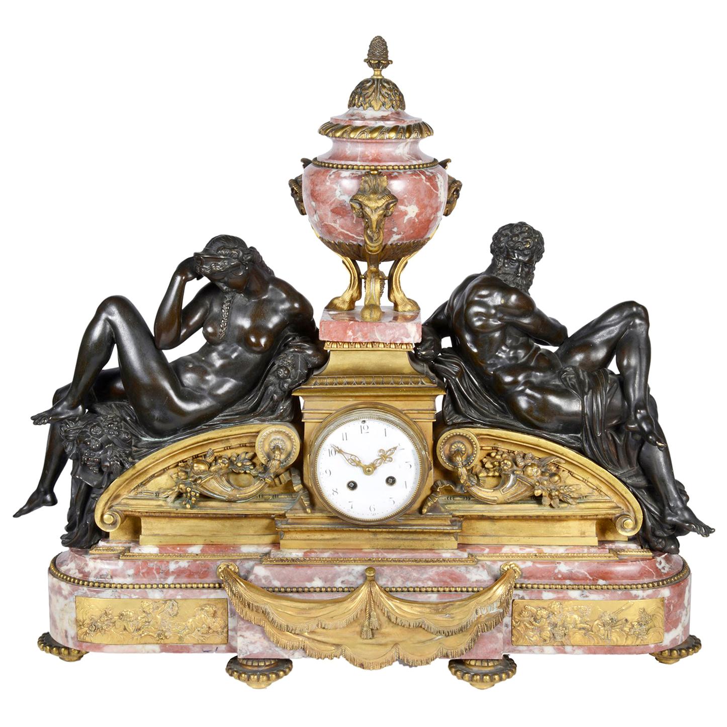 19th Century Louis XVI Style Classical Mantel Clock