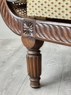 19th Century Louis XVI Style Daybed in Carved Wood with Canework