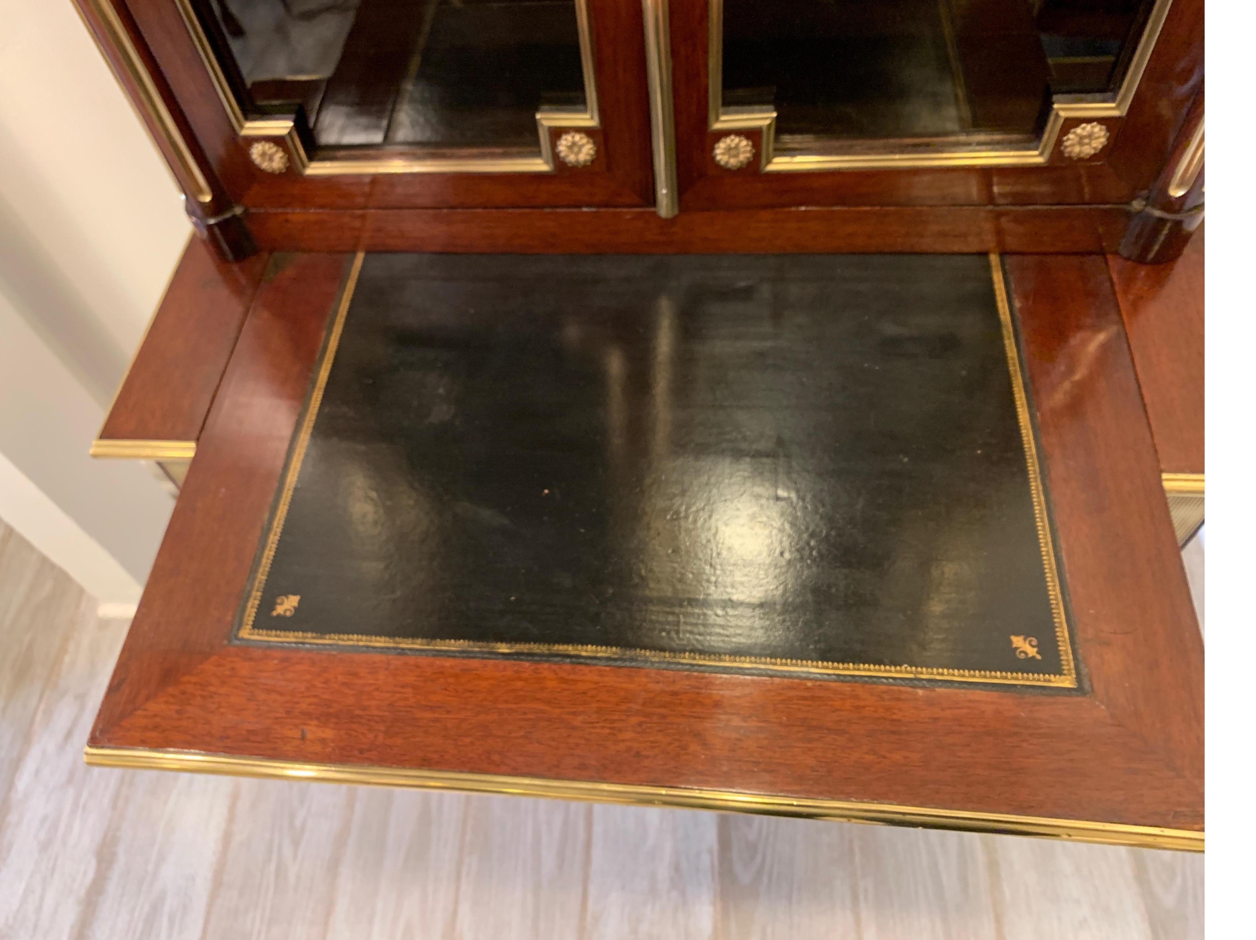 19th Century Louis XVI Style Diminutive Two Part Bookcase on Desk/Secretary 7
