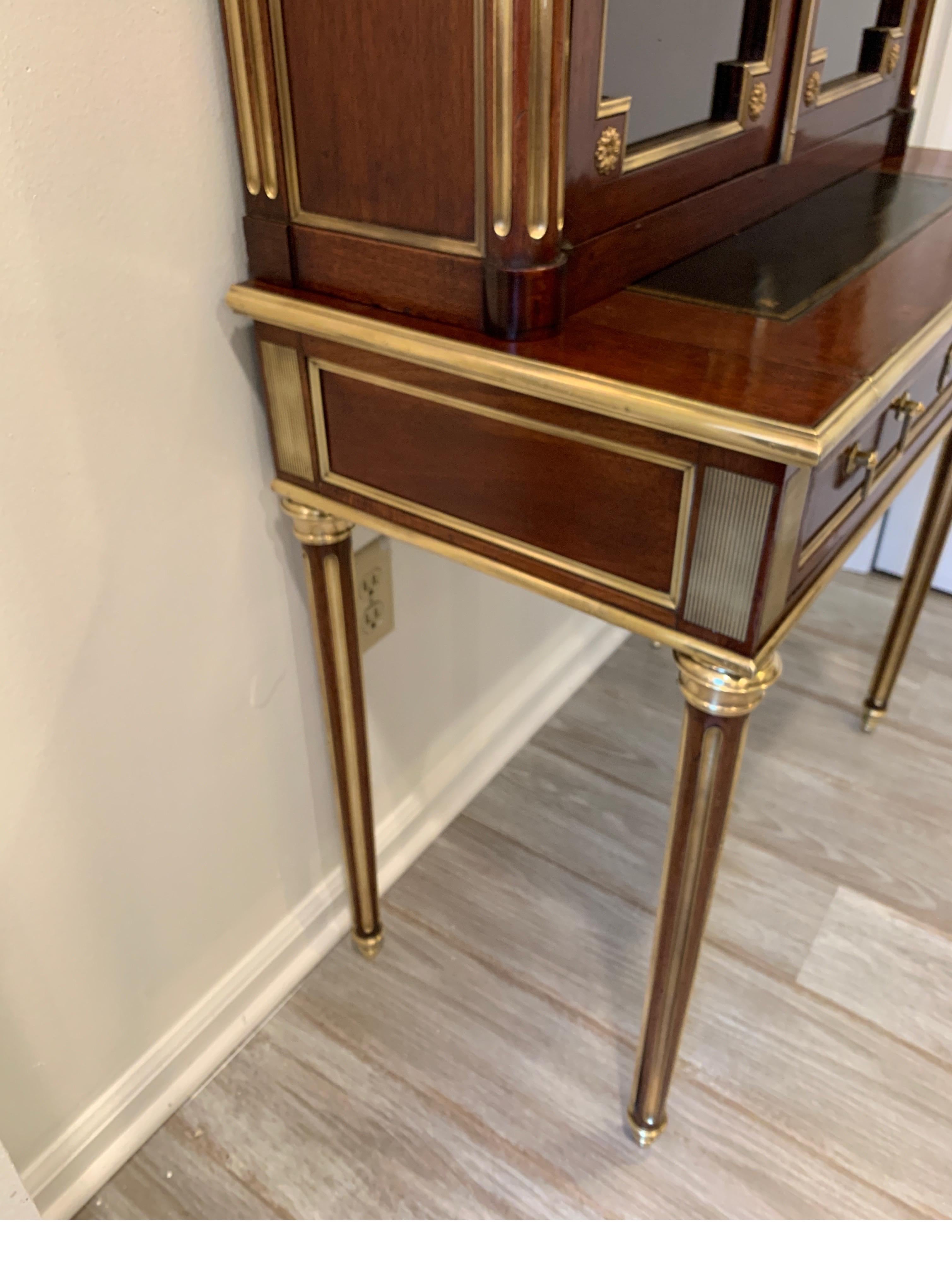 19th Century Louis XVI Style Diminutive Two Part Bookcase on Desk/Secretary 8