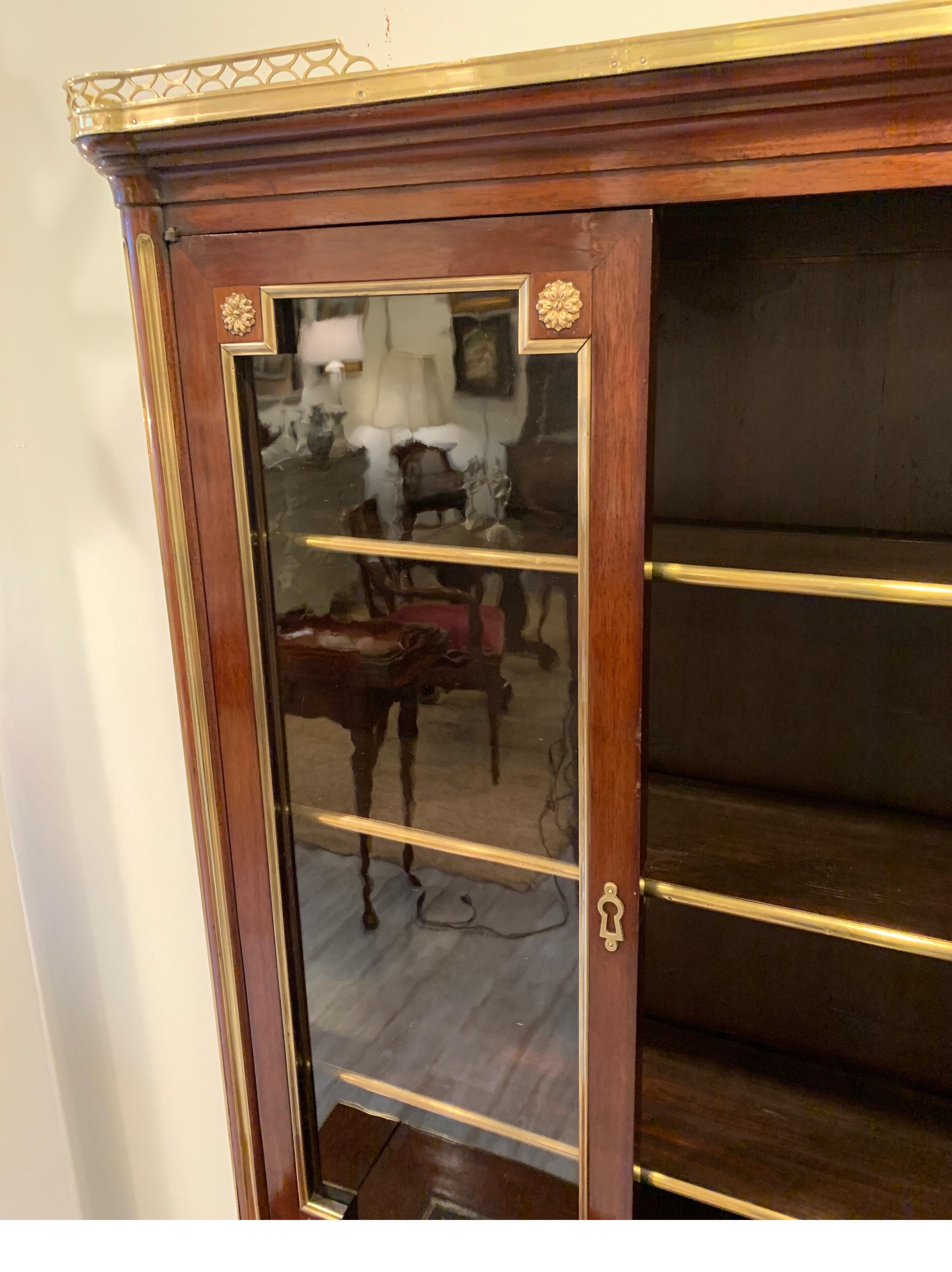 19th Century Louis XVI Style Diminutive Two Part Bookcase on Desk/Secretary 12