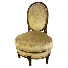 19th Century Louis XVI Style Five Legged Fireside Chair