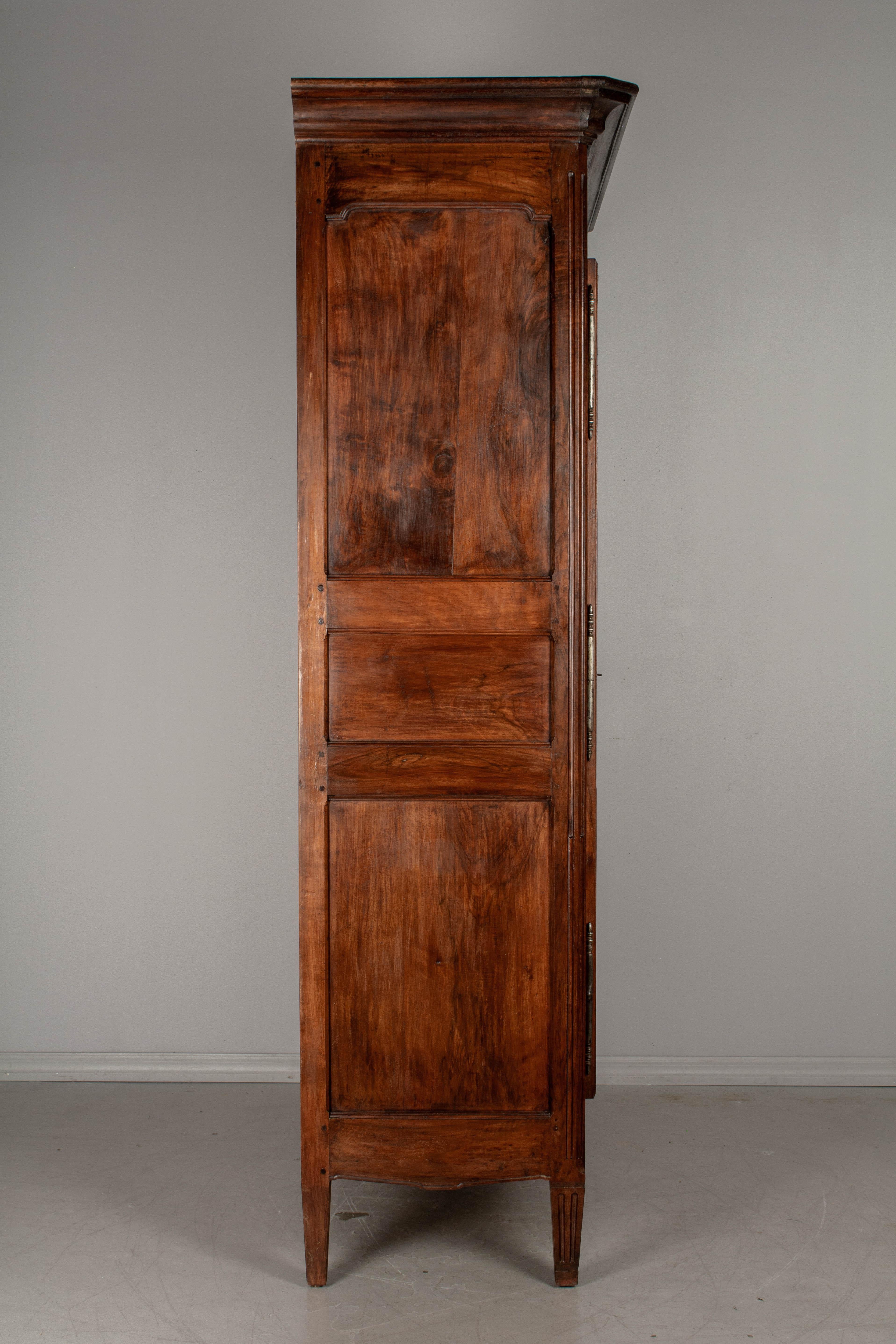 19th Century Louis XVI Style French Armoire or Wardrobe In Good Condition In Winter Park, FL
