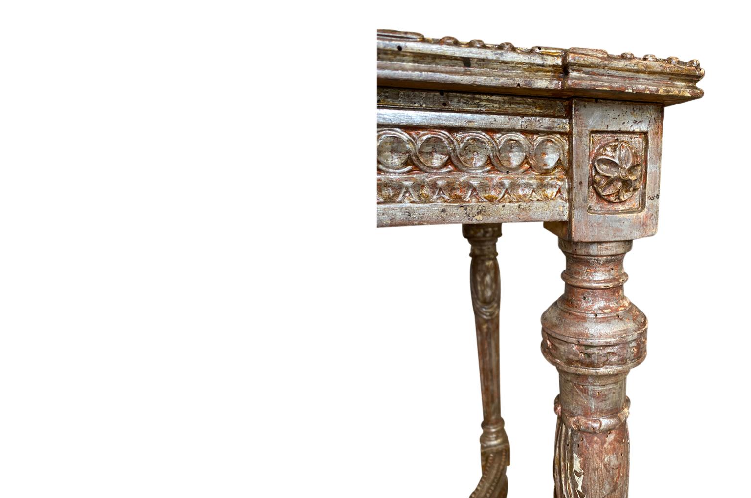 19th Century Louis XVI Style French Console, Side Table For Sale 6