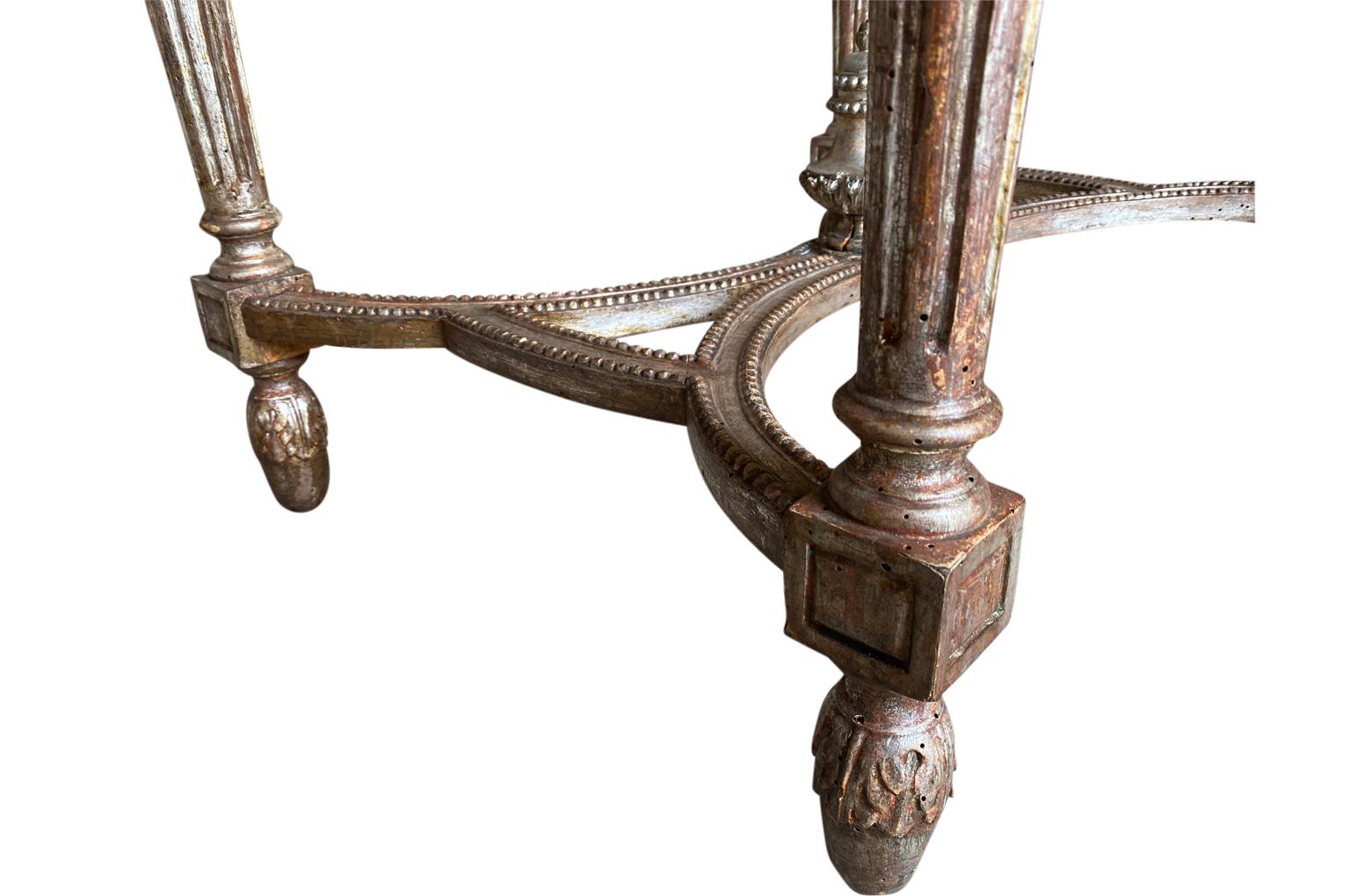 19th Century Louis XVI Style French Console, Side Table For Sale 7