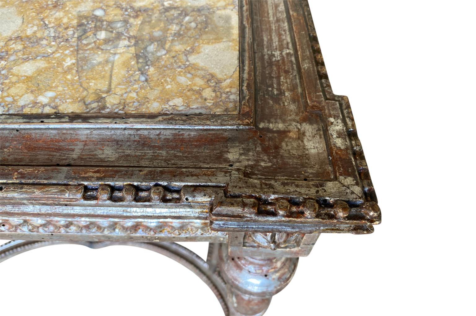 19th Century Louis XVI Style French Console, Side Table For Sale 9