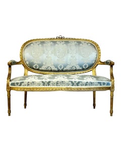 Französisches Sofa im Louis-XVI-Stil des 19.