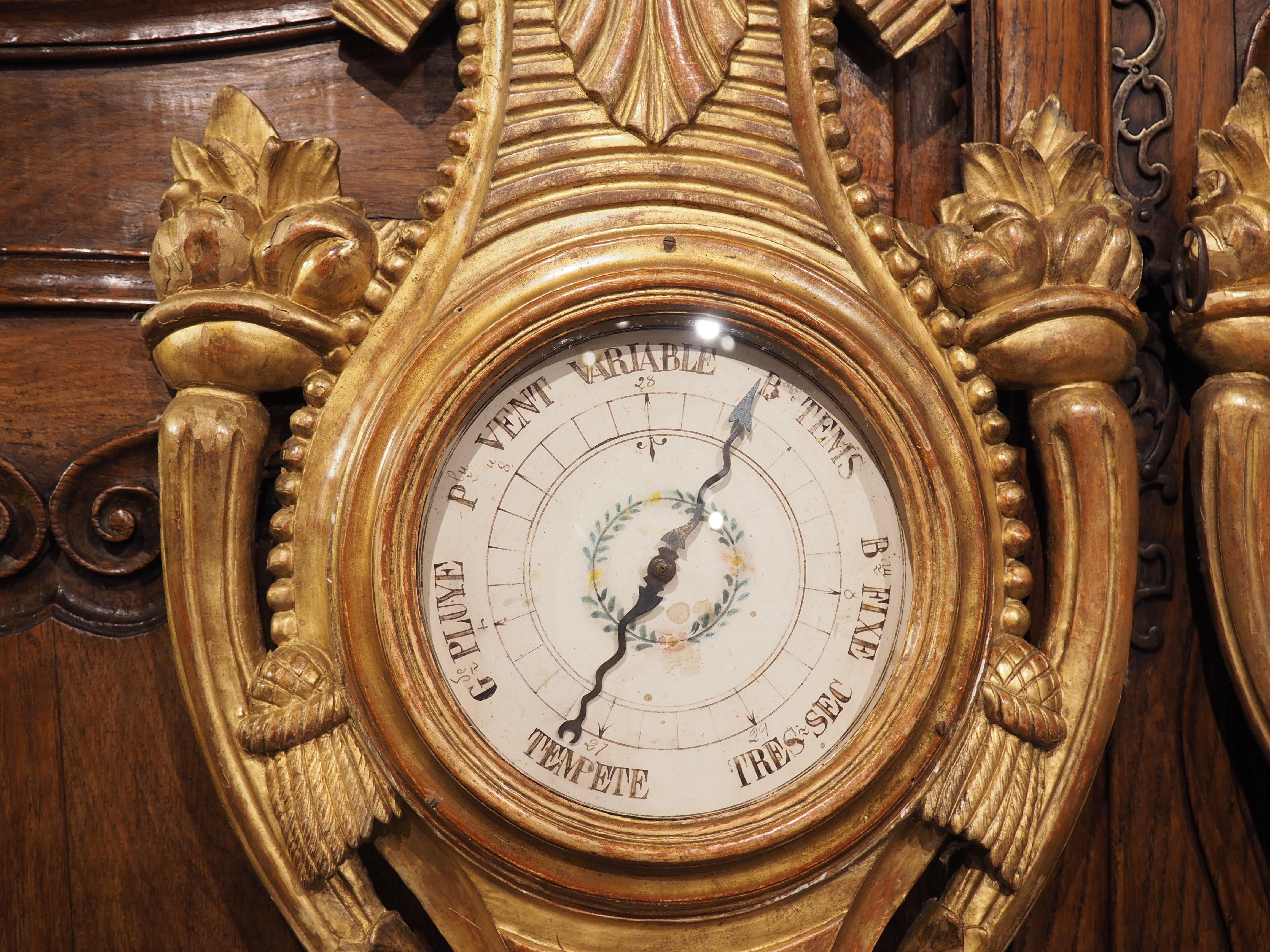 Barometer und Cartel im Louis-XVI-Stil, 19. Jahrhundert, CIRCA 1875 im Angebot 3
