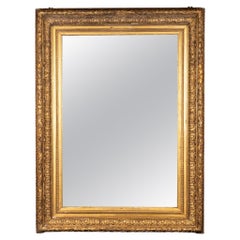 19th Century Louis XVI Style Giltwood Mirror 81.5"H